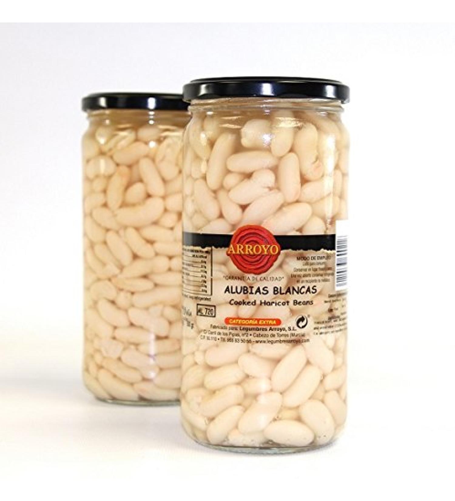 Alubia Blanca white haricot beans 700g (2 jars)