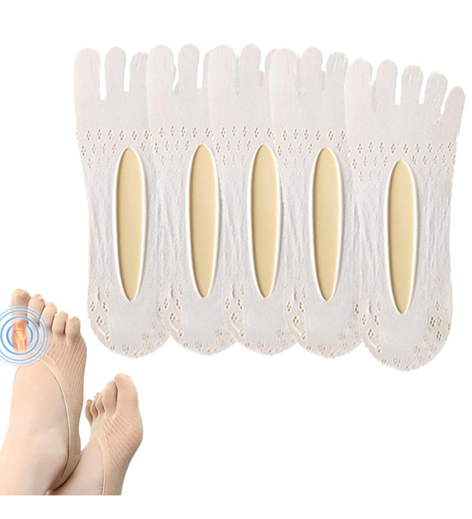 DIZHIGE Projoint Bunion Relief Socks - Orthopedic Compression Bunions Socks for Health - 5 Pair White Antibunions Toe Alignment Socks - Buy Online on GoSupps.com