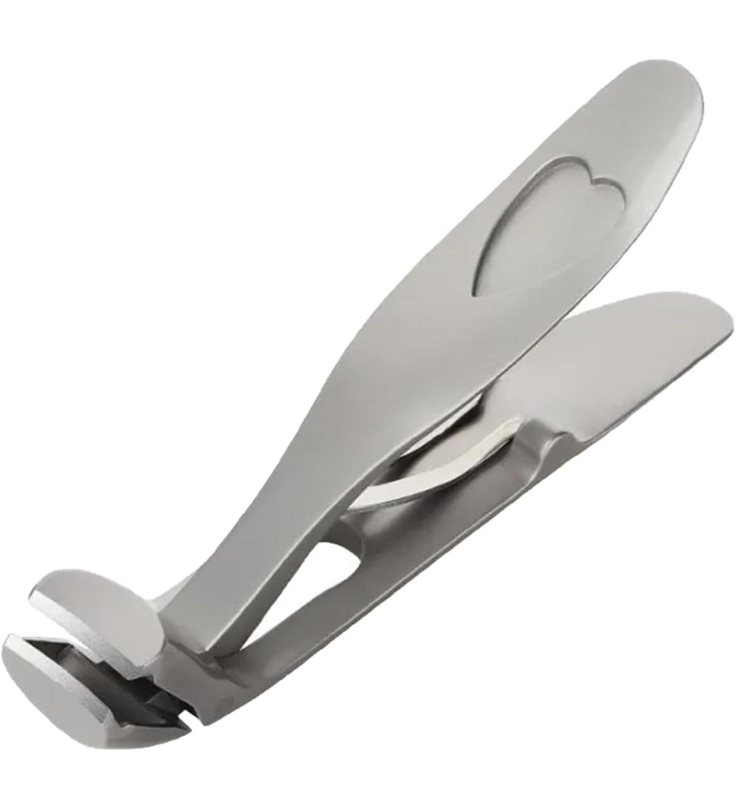 Sherum Clipmaster Pro - Ergonomic Toenail Clippers for Seniors | Large Angled Head & Wide Opening Nail Clipper (Silver) - Ideal for Easy Nail Care - Buy Online on GoSupps.com