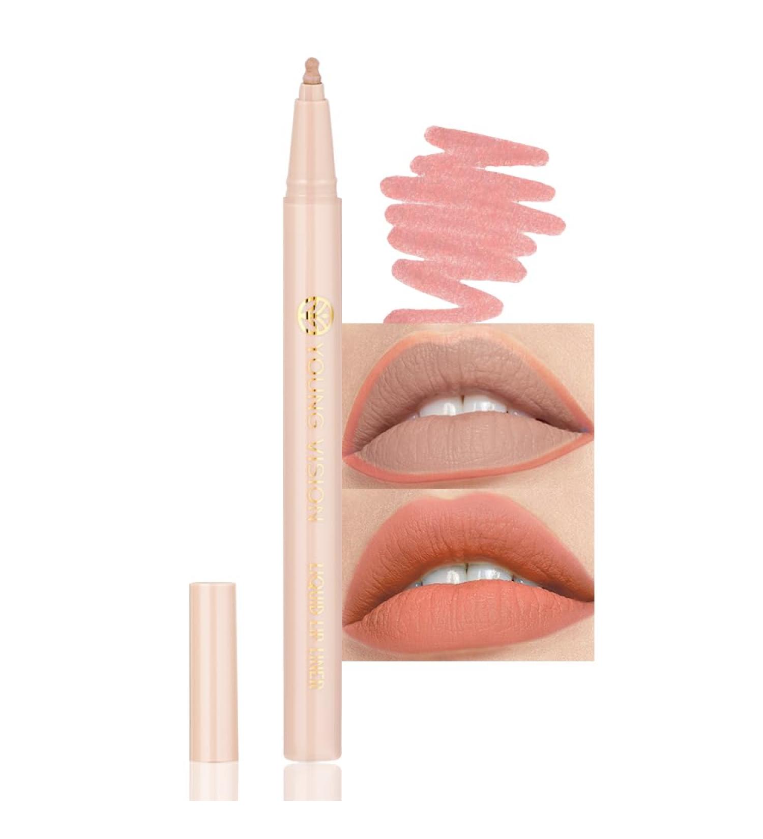Shop Young Vision Gourd-Shaped Precision Liquid Lipstick & Lipliner - Nude Matte Shades | International Shipping Available - Buy Online on GoSupps.com