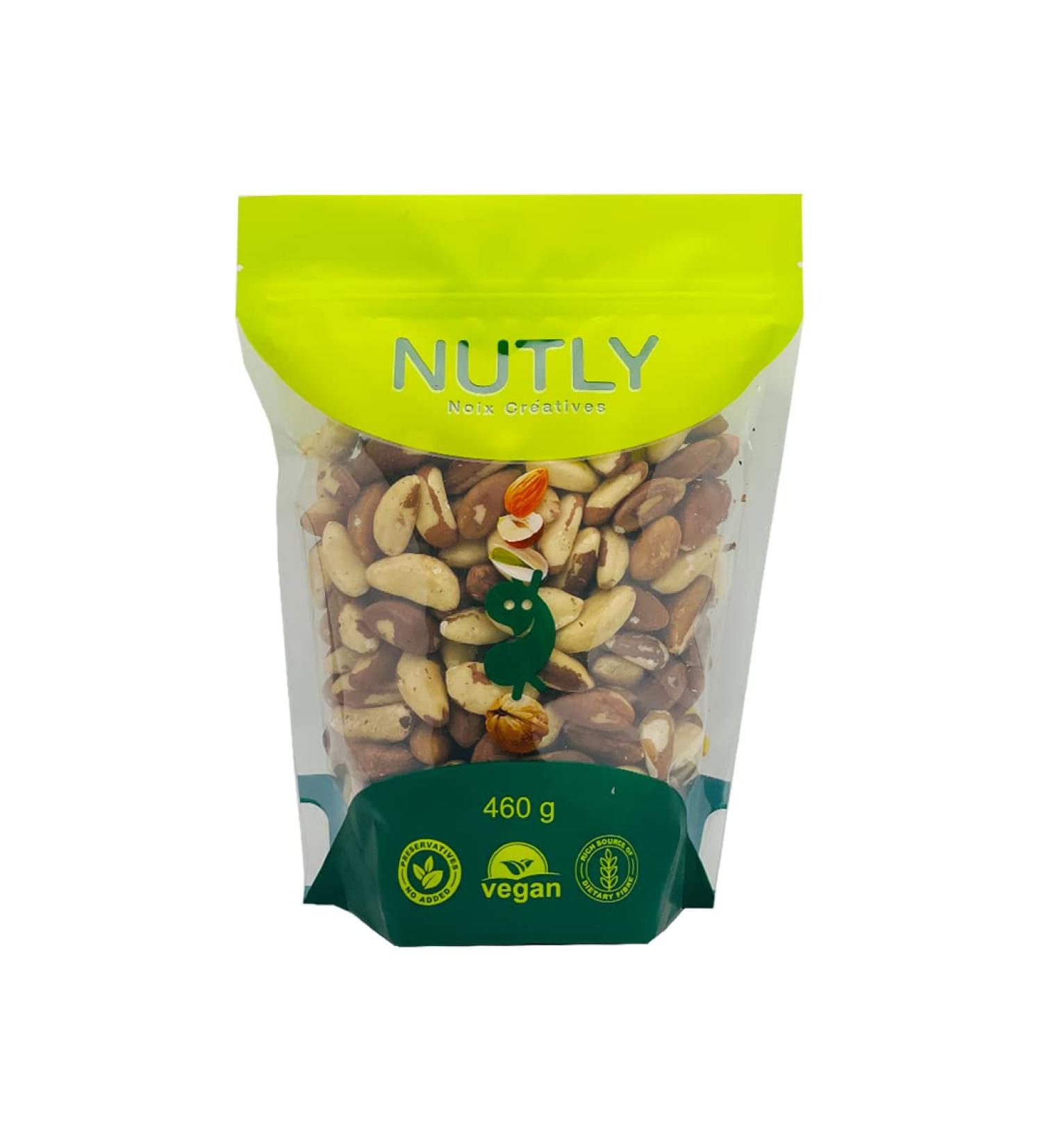 Raw Brazilian Nuts NUTLY (460) 460.0 grams - Buy Online on GoSupps.com