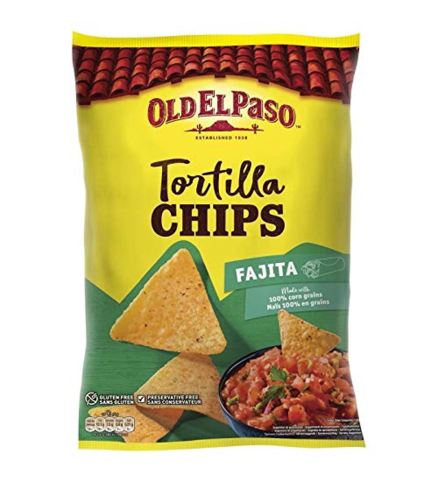 OLD EL PASO - Crunchy Fajita Chips 300G - Lot Of 3 - Buy Online on GoSupps.com