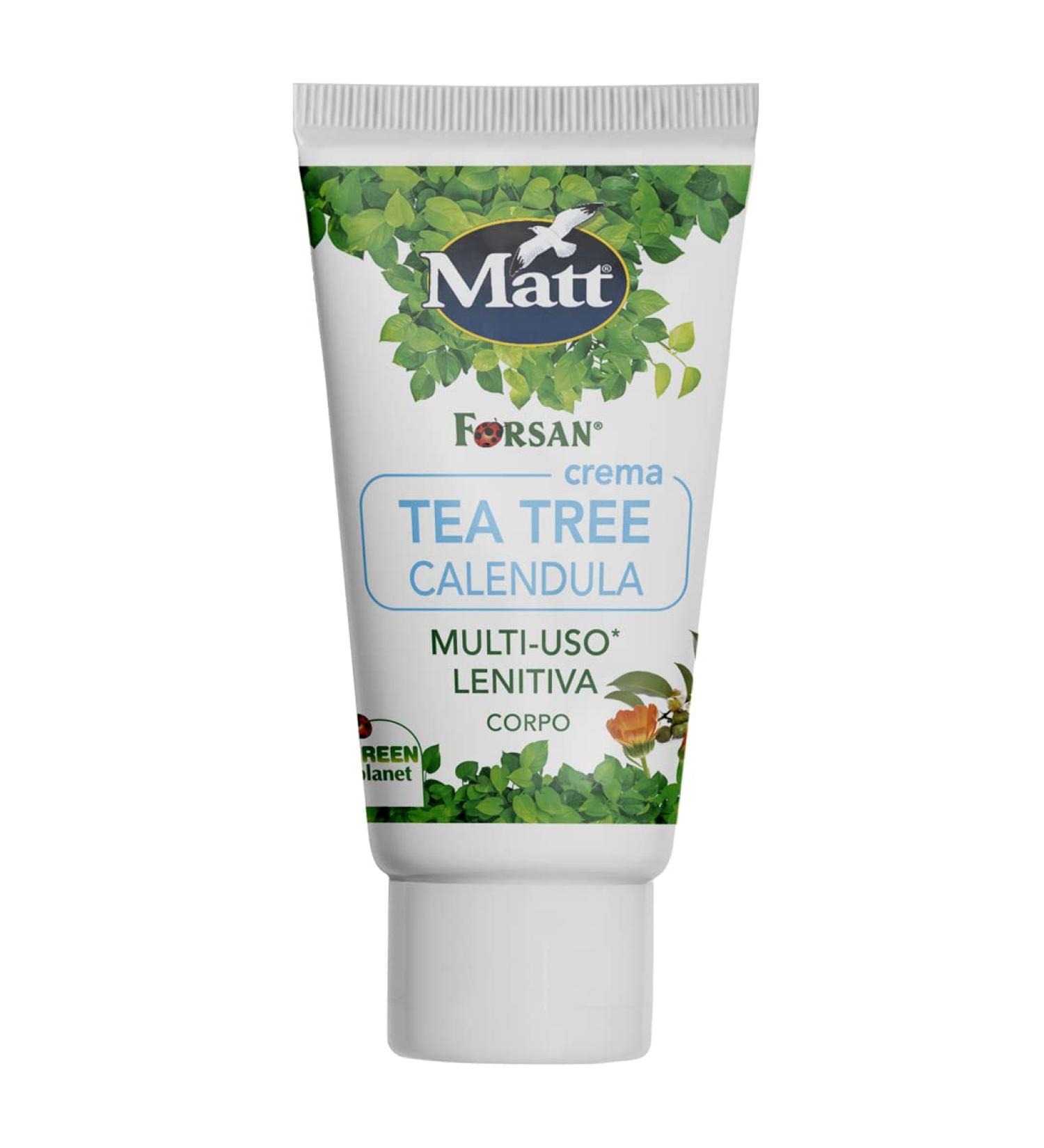 Matt La Tradition Herboristique Forsan - Tea Tree Calendula Face and Body Cream - Soothing and Protective Versatile Cream for Redness and Irritation - 50 ml