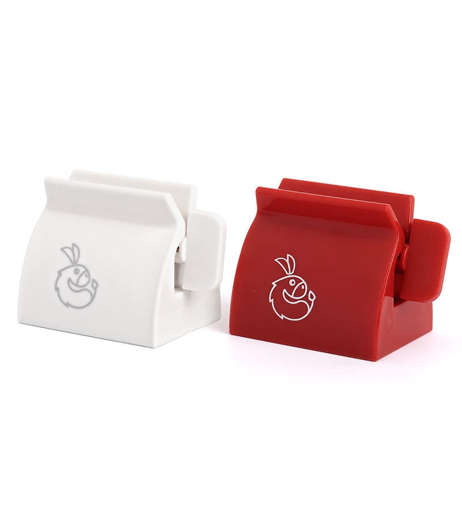 Tube Toothpaste Squeezer Rolling Tube Toothpaste Squeezer Rolling Squeezer Toothpaste Dispenser Manual Toothpaste Holder Toothpaste Dispenser For Bathroom Saves Toothpaste Creams & More For Kitchen B Red(1pcs)+white(1pcs) - Buy Online on GoSupps.com