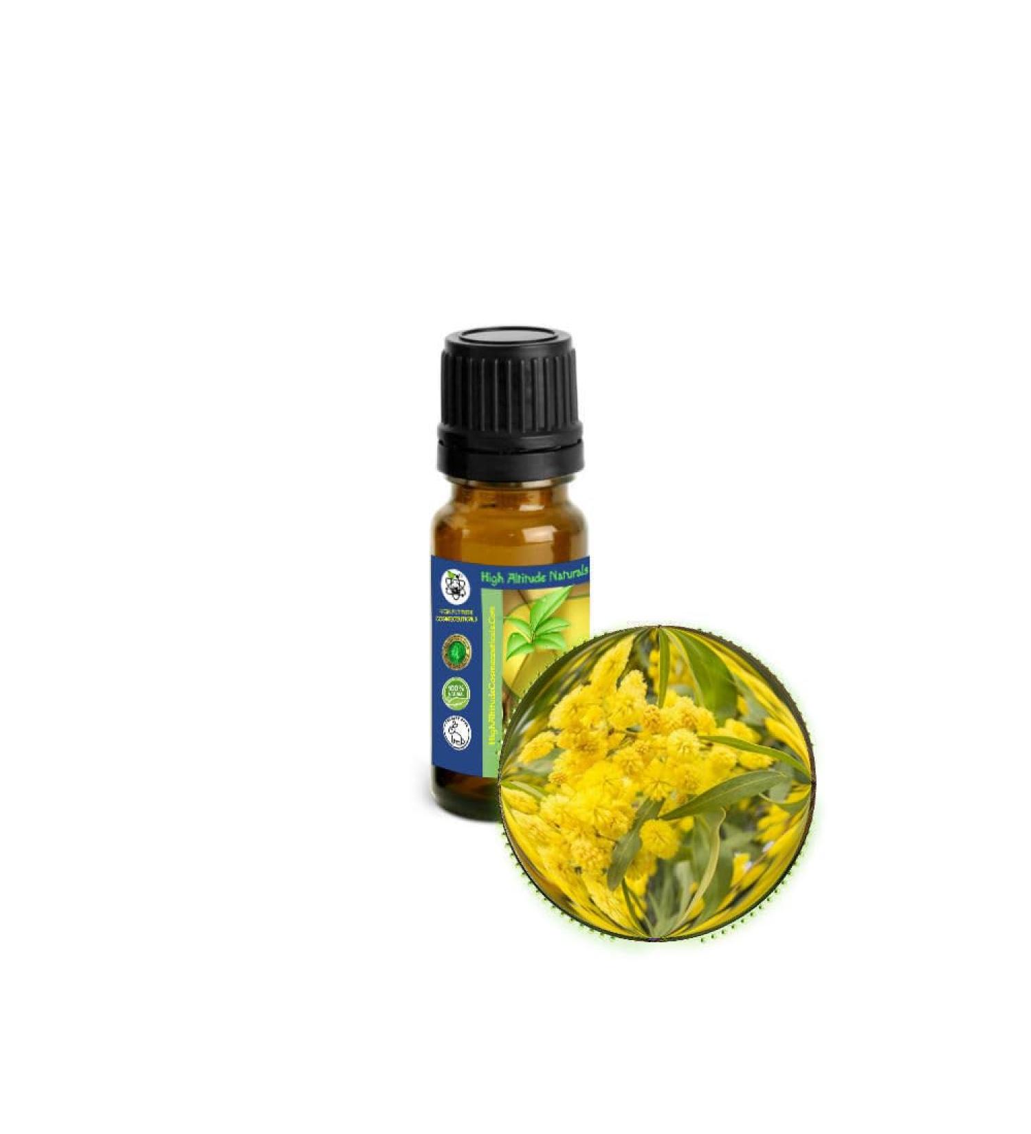 Cassie Sweet (Acacia Farnesiana) Absolute Essential Oil - Russian Mimosa (Mimoza) - Therapeutic Pure Undiluted Uncut - Aromatherapy Perfumery Cosmetics Skin Care Massage - 10ml (1/3 oz)