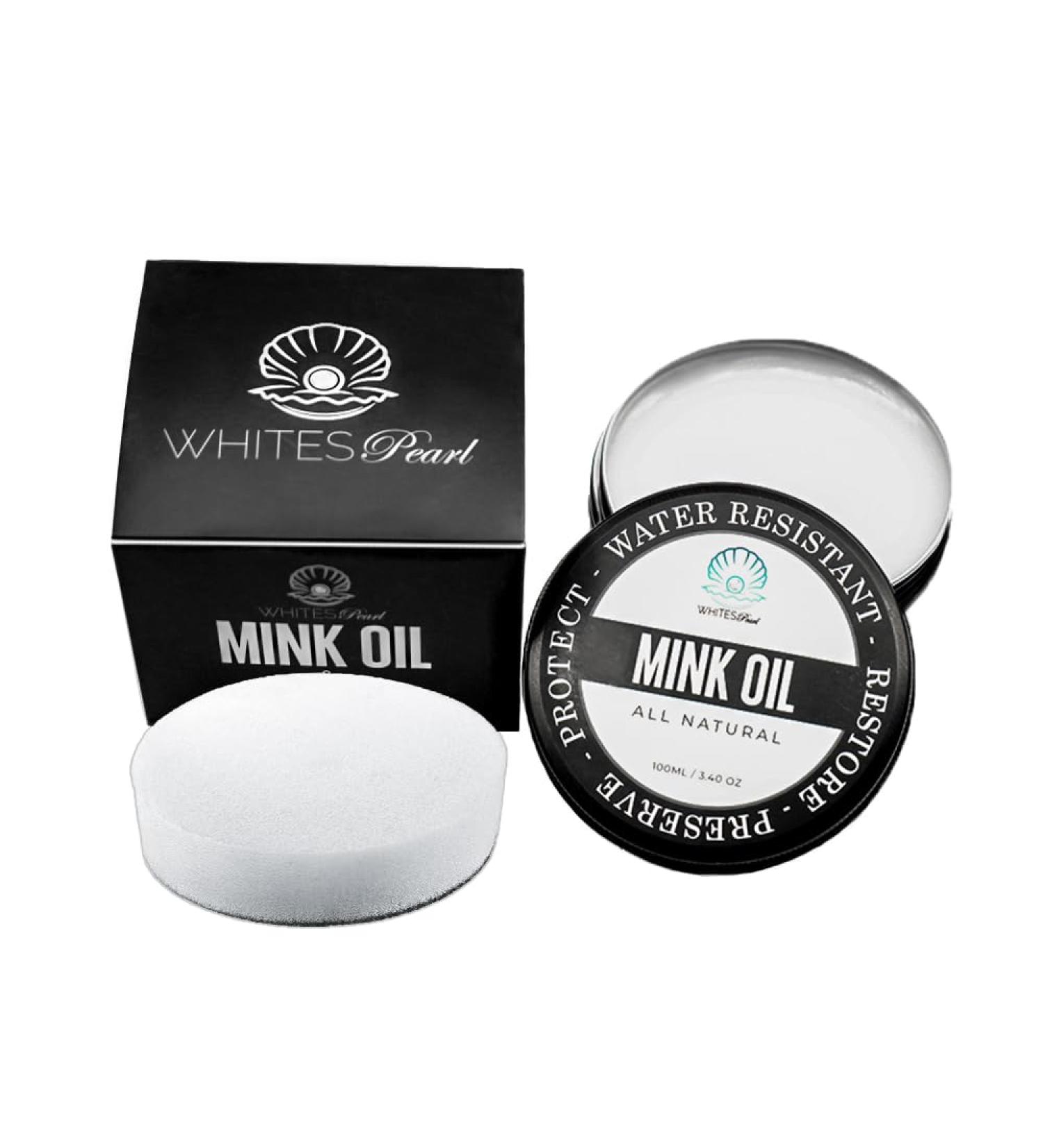 Pure Organic Mink Oil - Leather Balm & Restorer | Scratch Remover Softener Waterproof & UV Resistant | Shop Now for International Shipping - Buy Online on GoSupps.com
