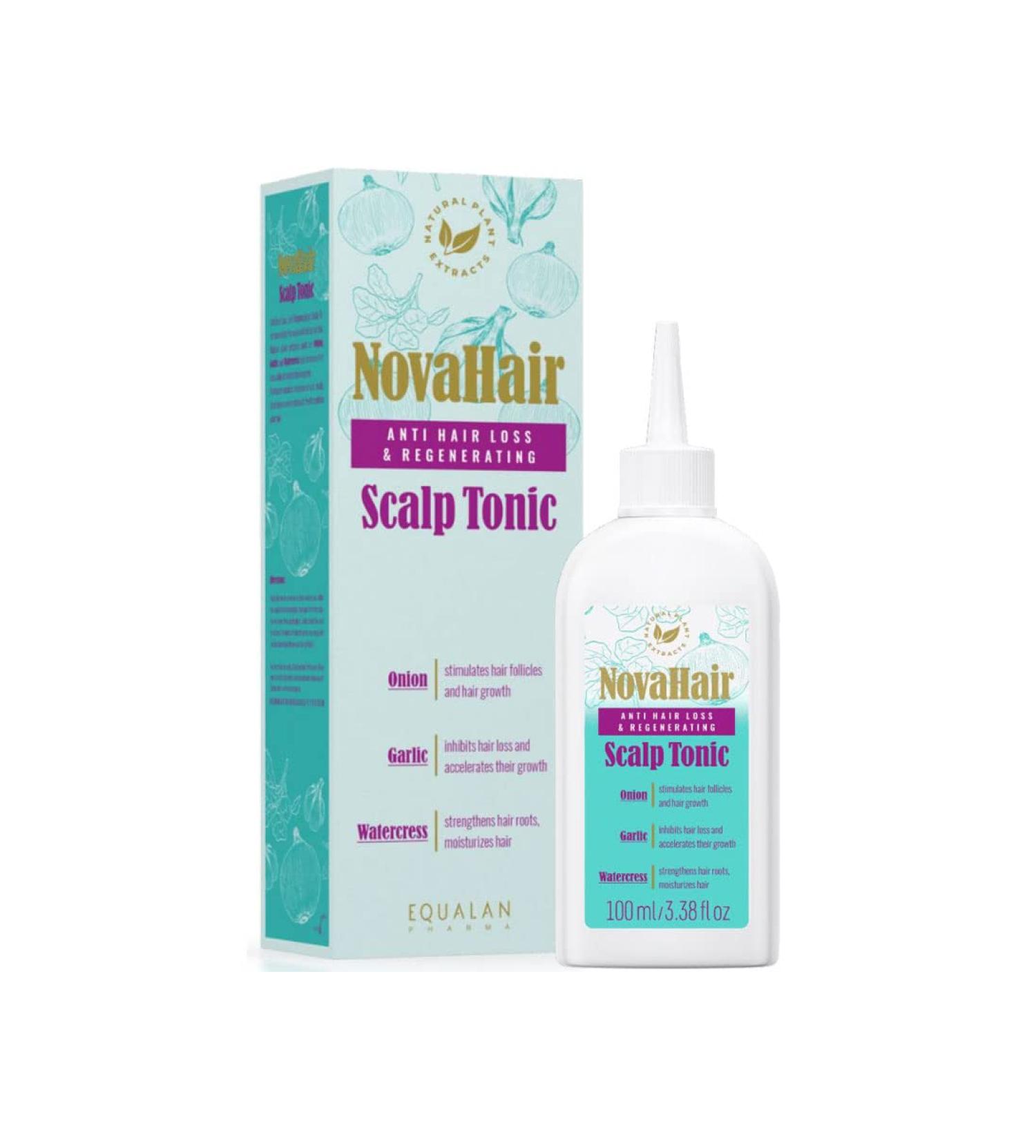 NovaHair Anti Hair Loss and Regenerating Scalp Tonic - Stimulate Hair Growth and Prevent Hair Loss 100ml