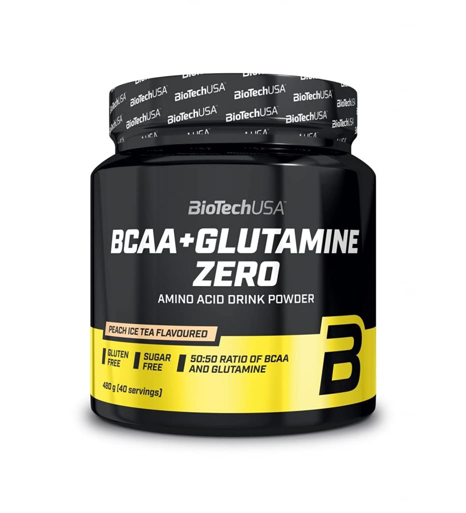 2 x Biotech USA BCAA + glutamine zero 480 g can lemon pack of 2