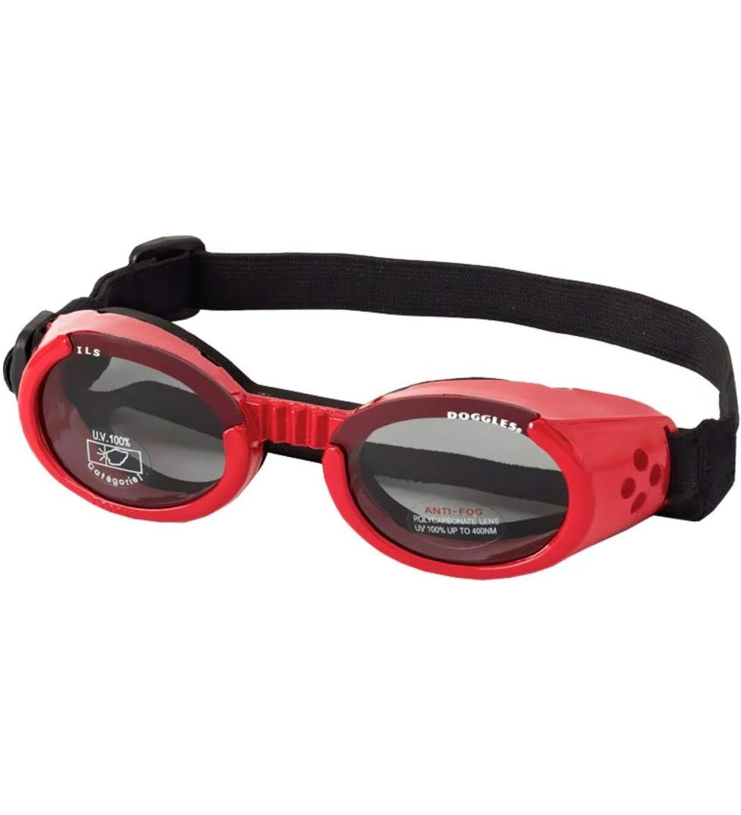 Doggles ILS Eyewear Goggles for Dogs - Red  - X-Small