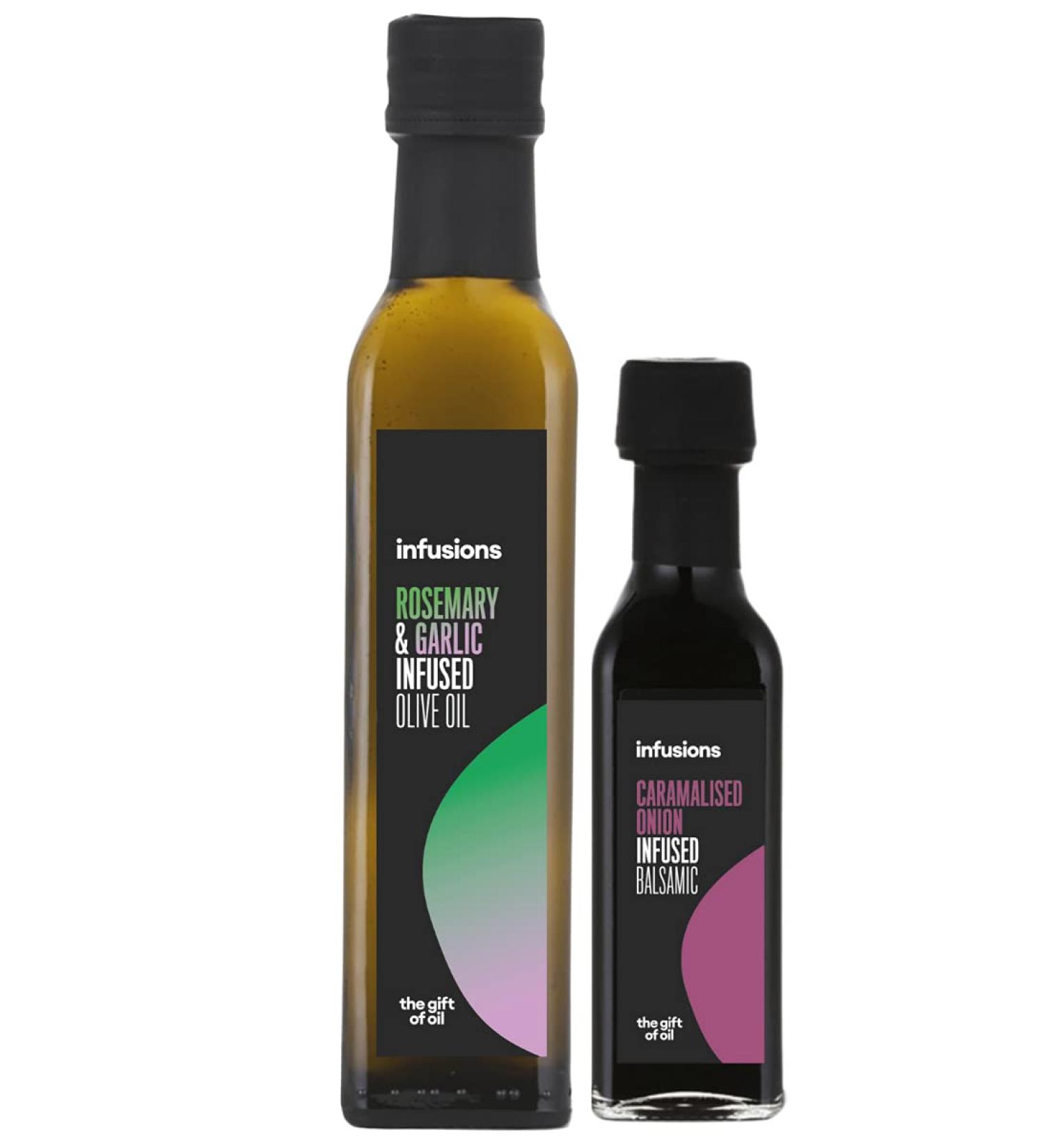 250ML Rosemary & Garlic Oil PAIRED with 100ML CARAMELISED Onion BALSAMIC