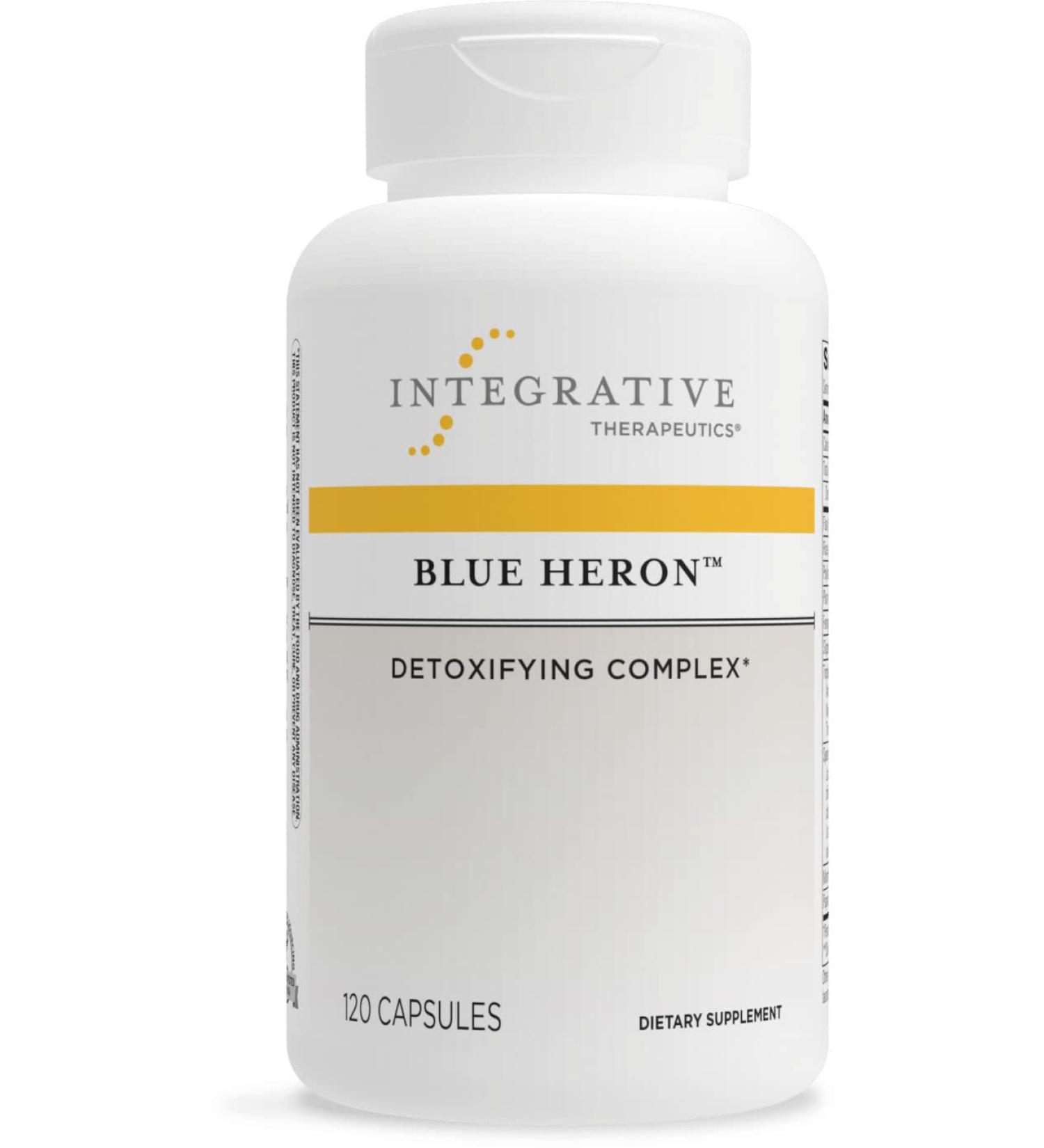 Integrative Therapeutics Blue Heron Detox Complex | Dietary Fiber, Herbs & Probiotics | Colon Support with Fenugreek | Dairy Free | 120 Capsules - Buy Online on GoSupps.com