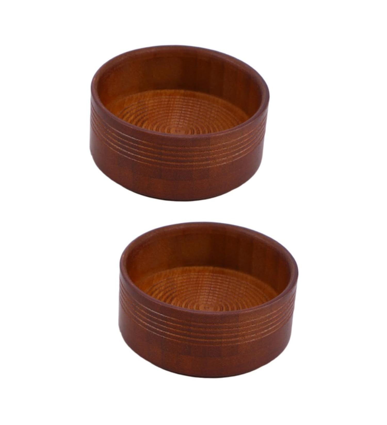 Magiclulu Wooden Shaving Bowl for Men | Traditional Razor Cup & Brush Holder | Perfect for Shaving Soap & Foam - Buy Online on GoSupps.com