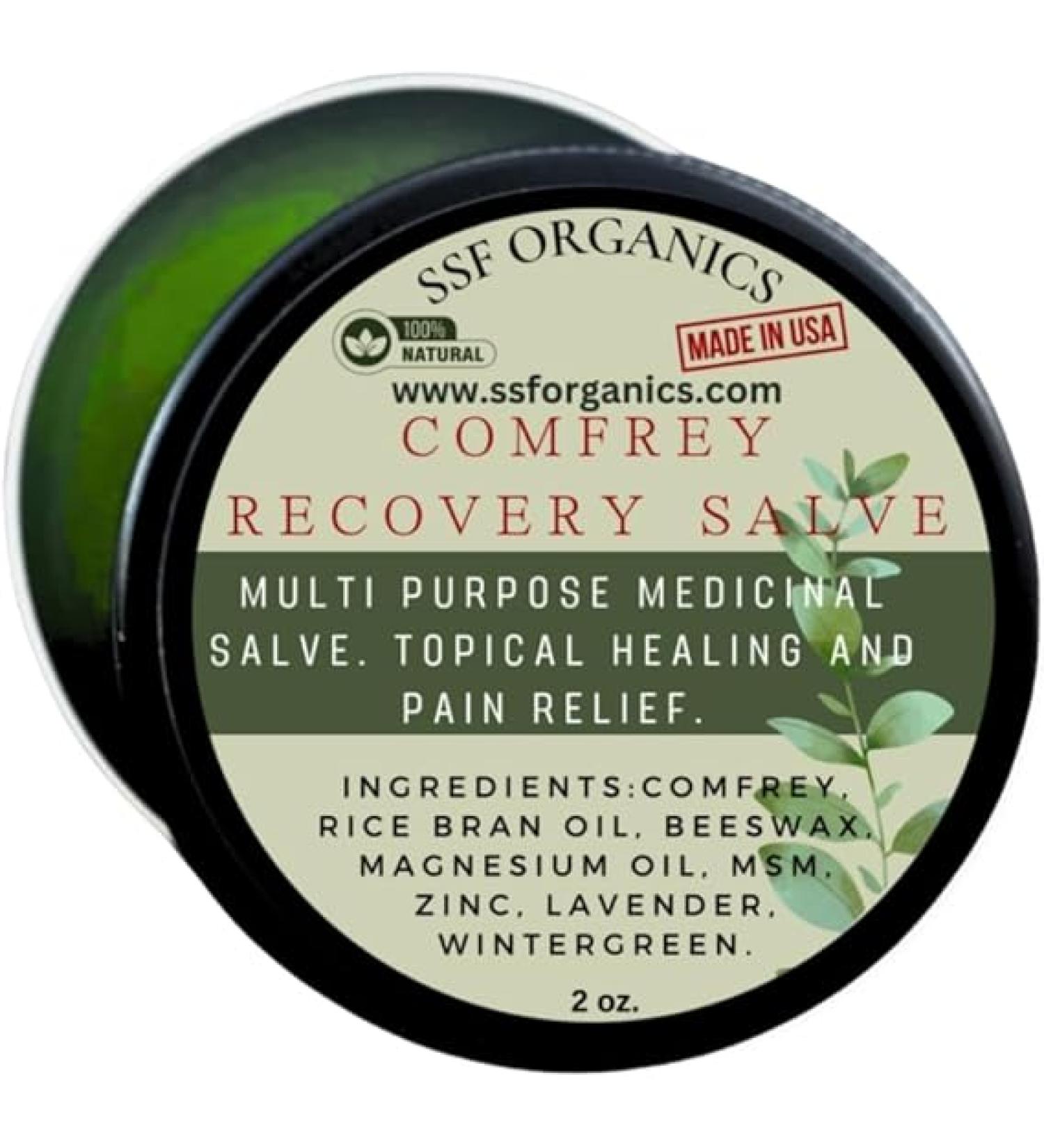 SSF Healing Comfrey Salve for Wound Care, Skin Conditions, & Pain Relief - Buy Online on GoSupps.com