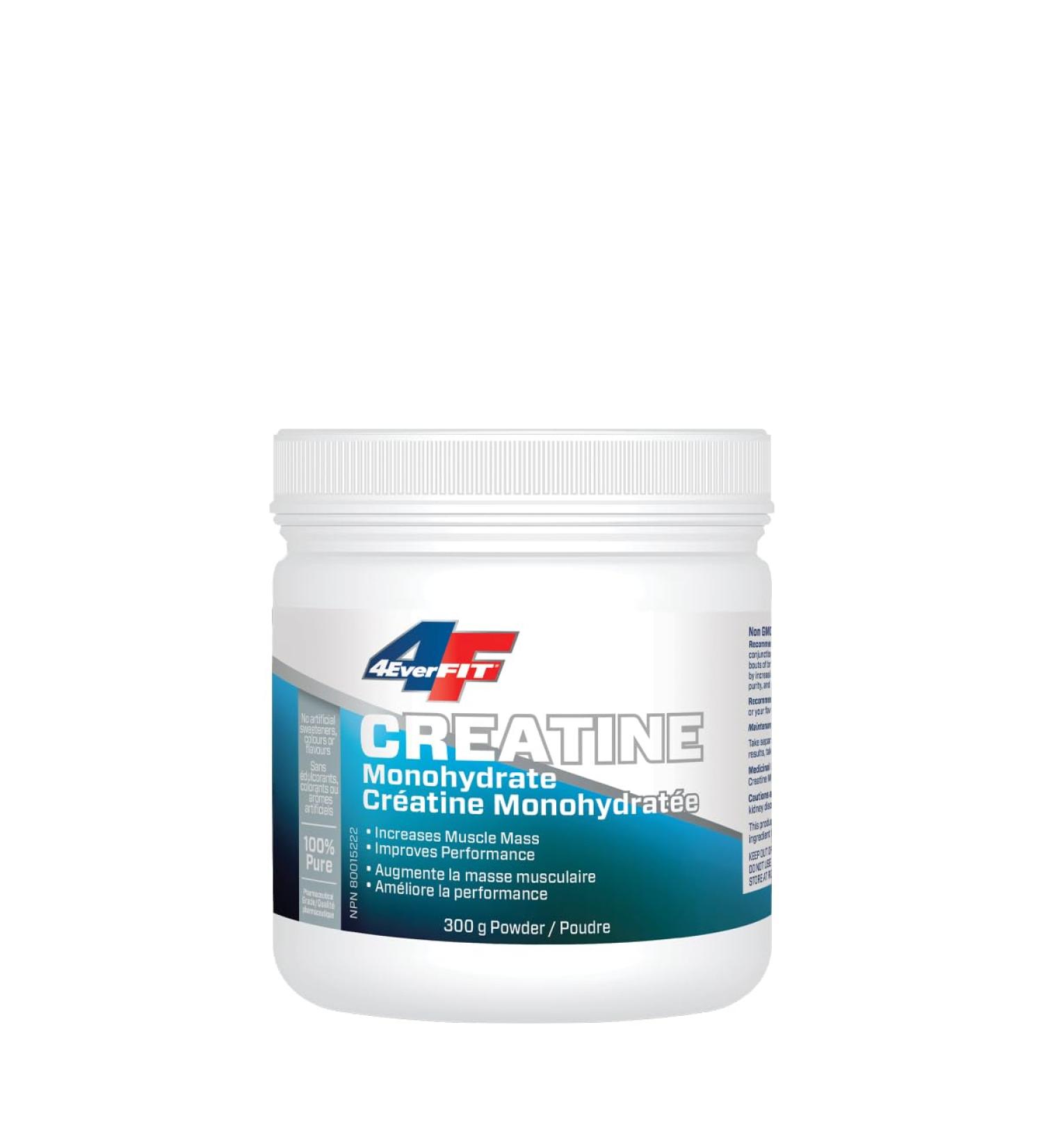 4EverFit 100% Pure Micronized Creatine Monohydrate - 300g - Buy Online on GoSupps.com