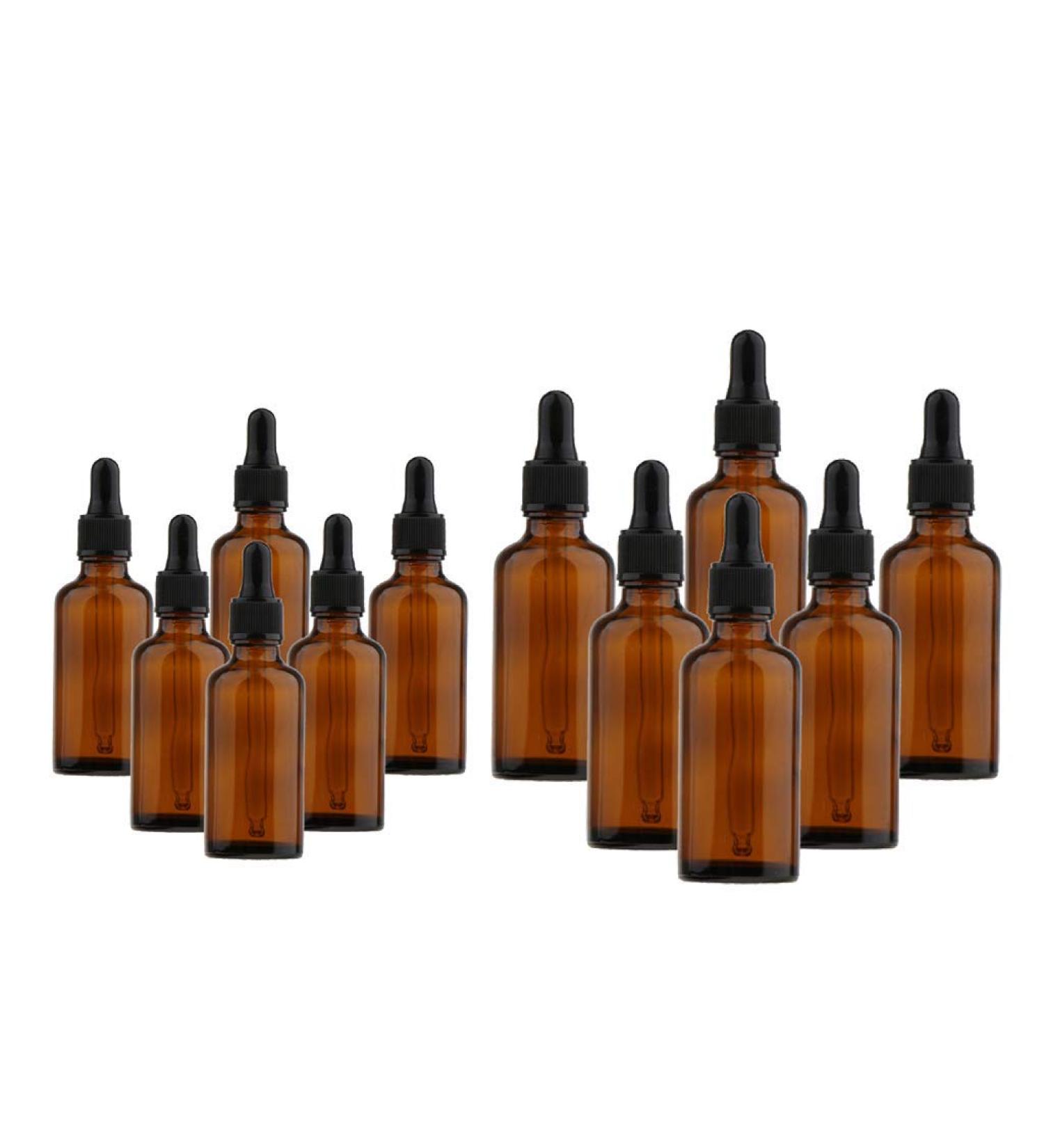 12pcs Flacons Compte-gouttes Liquides Bouteilles Pour Voyage Camping 50ml 100ml - Buy Online on GoSupps.com