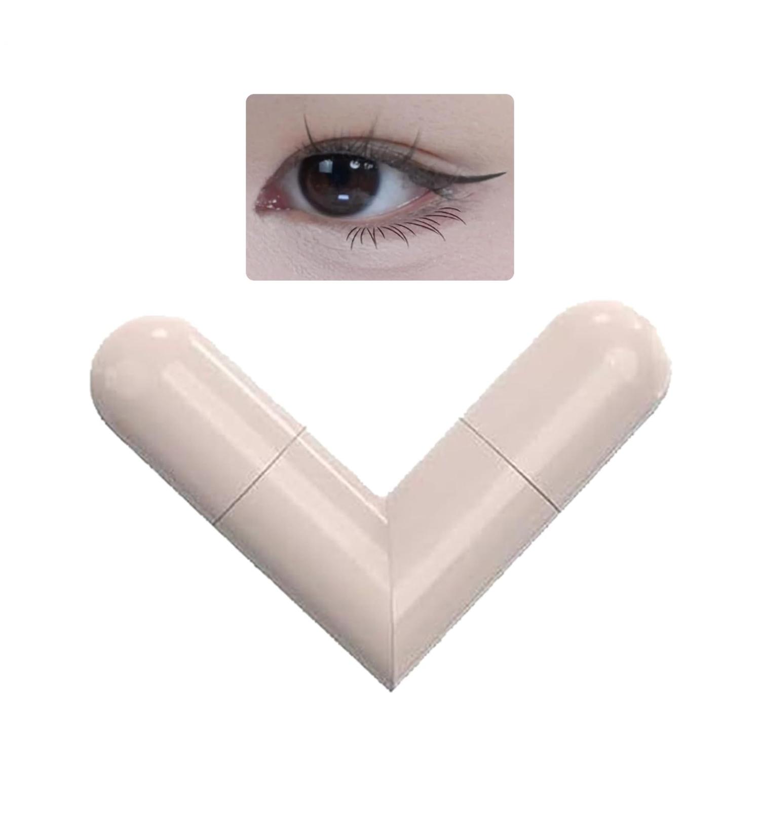 Wing Eyeliner Stamp Eye Makeup Stencil Tool with Double Tip Liner Pencil Smudge Resistant Waterproof Pen for Cat Eye Look Easy Eyebrow Shaping Aid and Eyeliner Guide for Fast Black - Buy Online on GoSupps.com