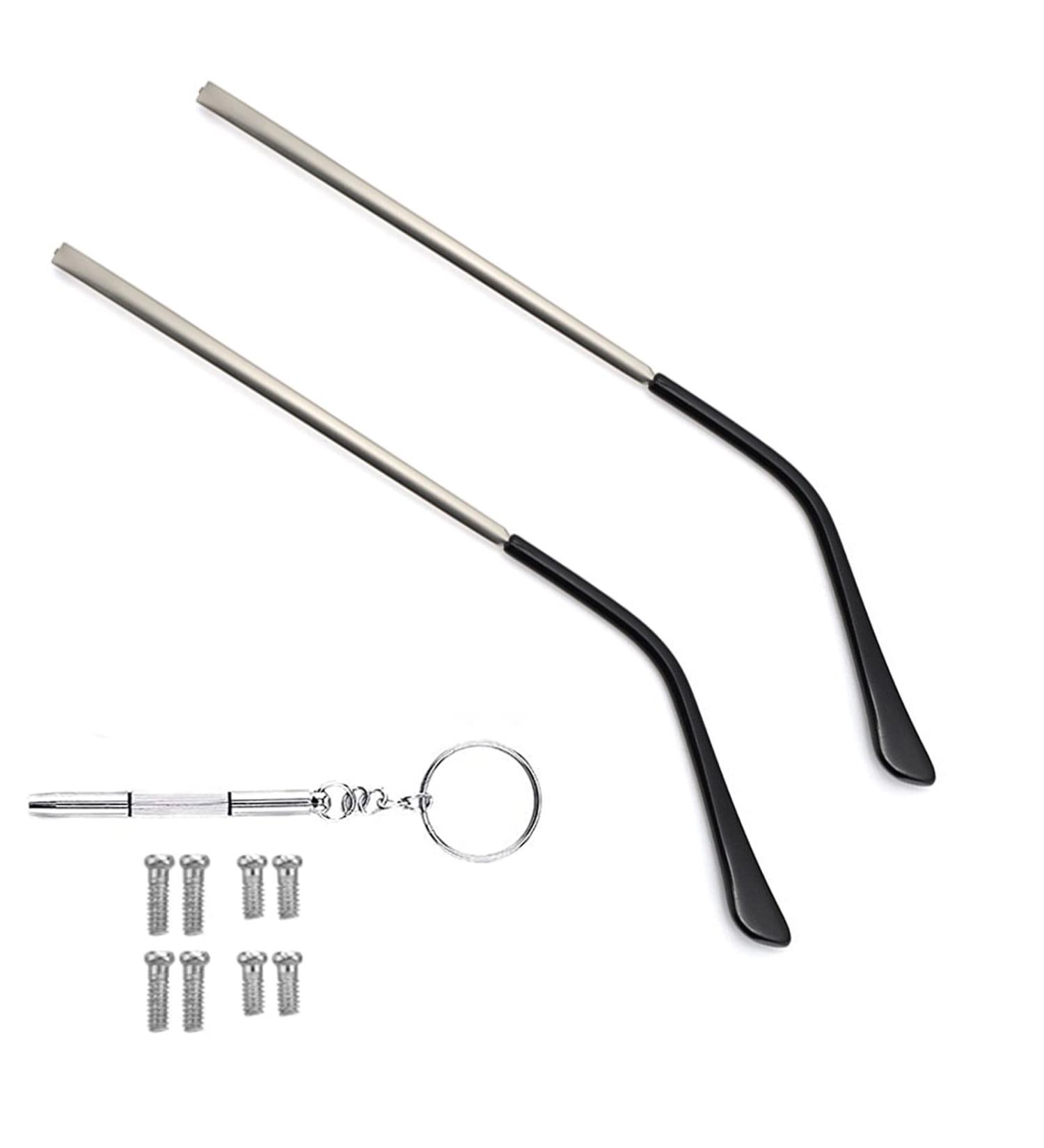 Buy Metal Glasses Replacement Bracket - Durable Gray Silver Arms for Spectacle Repair | International Shipping - Buy Online on GoSupps.com