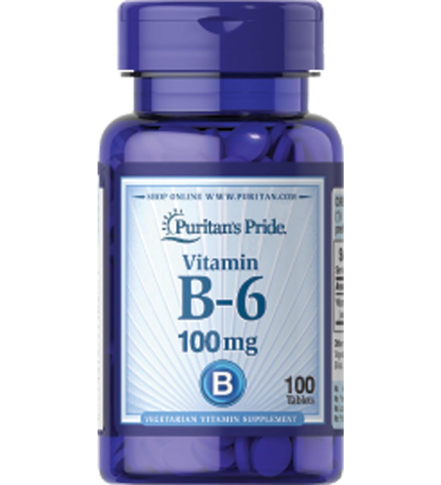 Puritan's Pride Vitamin B-6 (Pyridoxine Hydrochloride) 100 mg