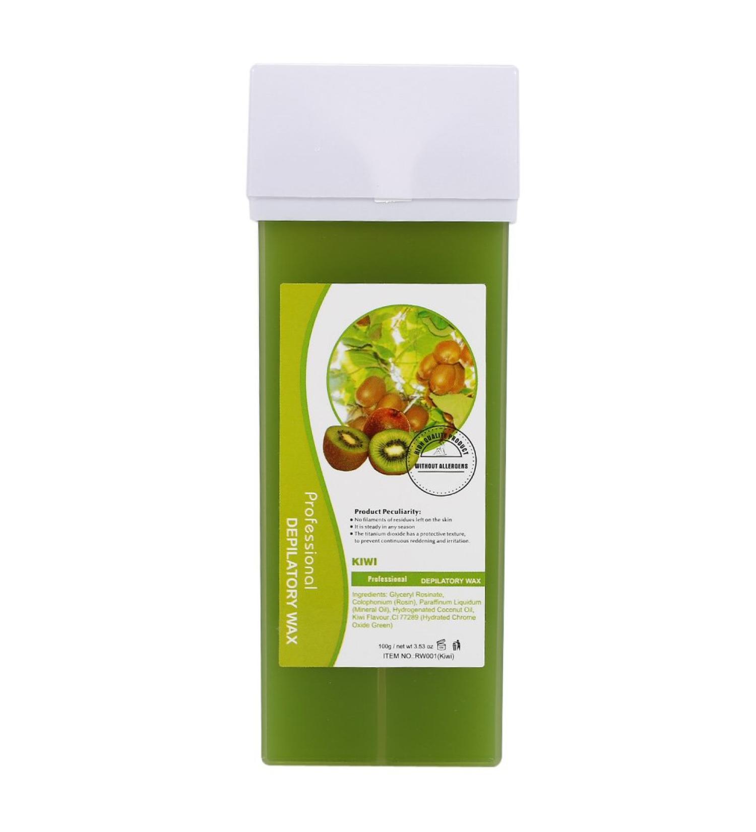 100g Professional Depilatory Wax for Facial & Body Hair Removal - Kiwi Scented Waxing Cream for Smooth Skin - Buy Online on GoSupps.com
