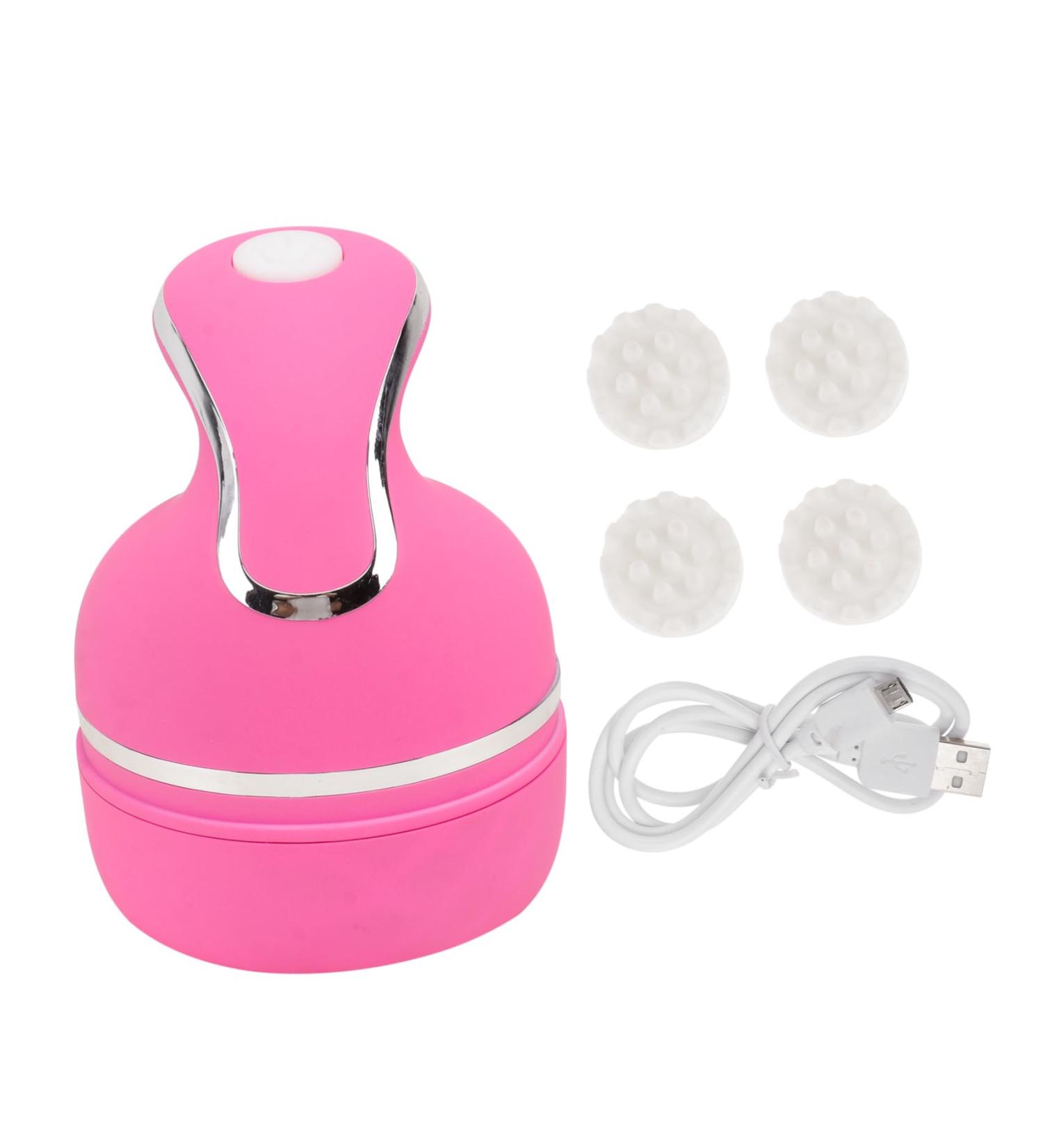 PLAFOPE Head Massager - Scalp Massager Brush for Ultimate Relaxation | 13.9x10.3cm Pink - International Shipping Available - Buy Online on GoSupps.com