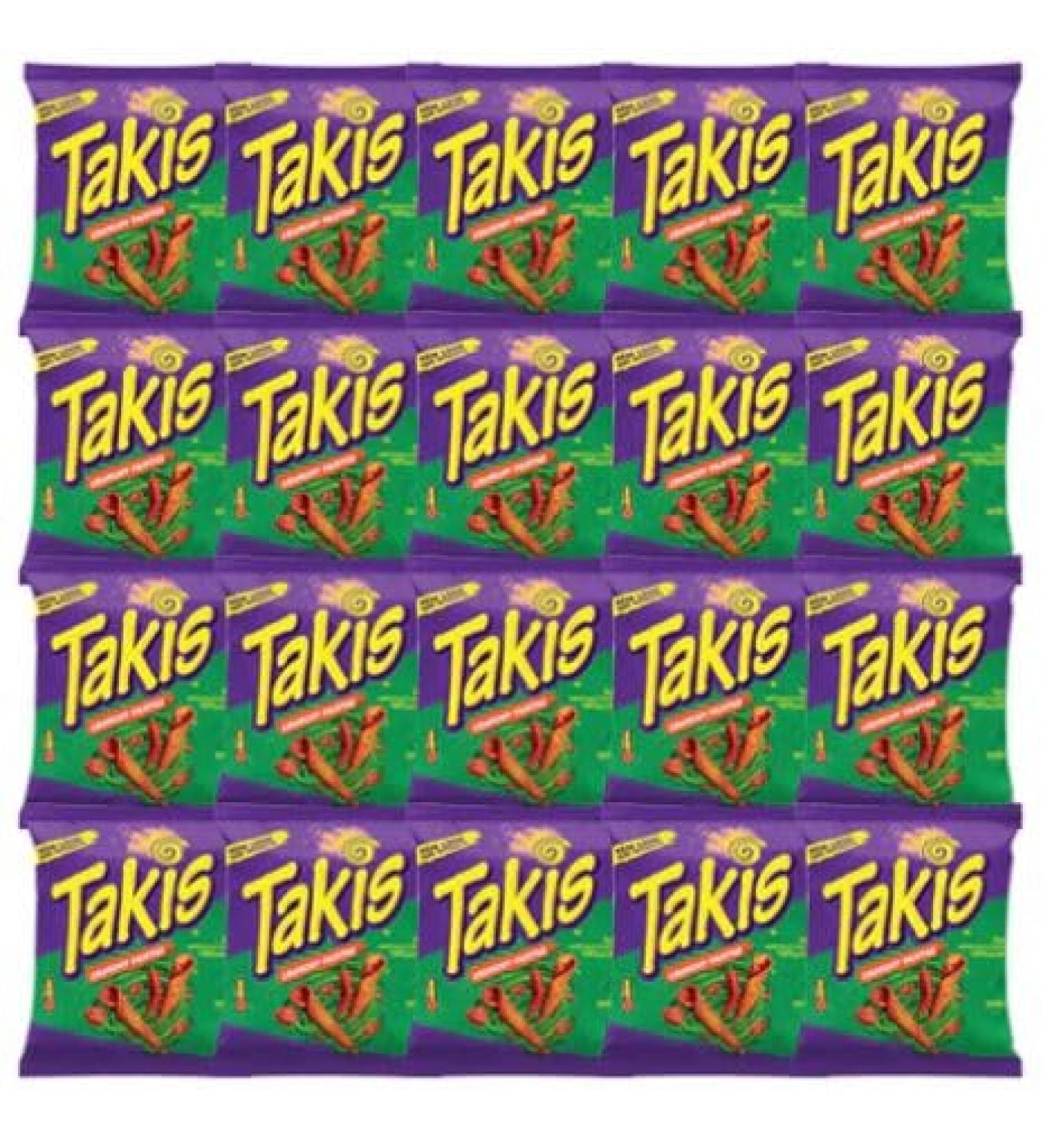  HEART FOR CARDS Takis Crunchy Fajita MHD 03.04.2024-20 Takis Crunchy Fajita 20 x 92 g Boxes - Buy Online on GoSupps.com