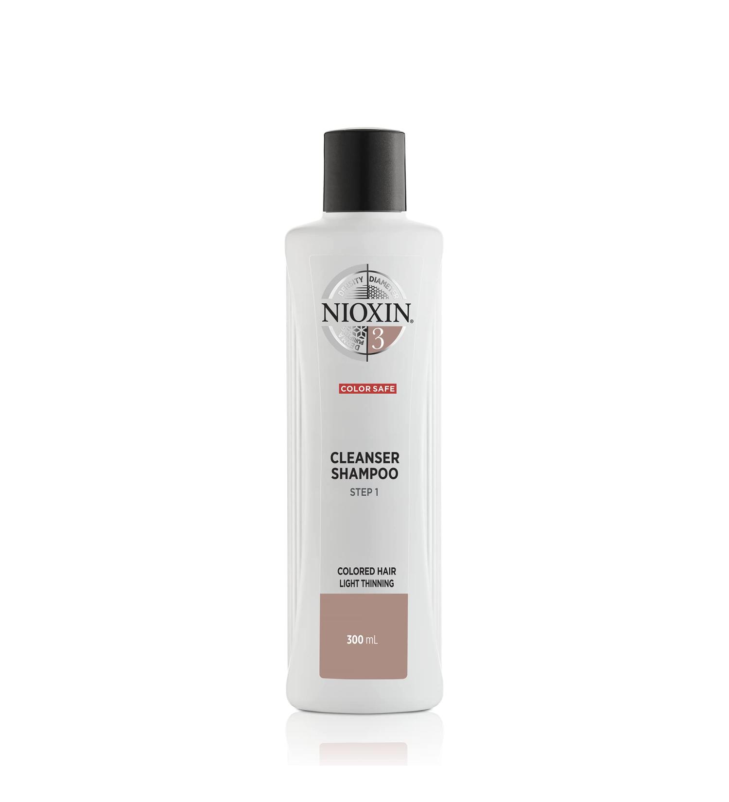 Nioxin System 3 for Coloured Hair with Light Thinning | Scalp Therapy & Hair Thickening Treatment | 300ml Shampoo - Buy Online on GoSupps.com