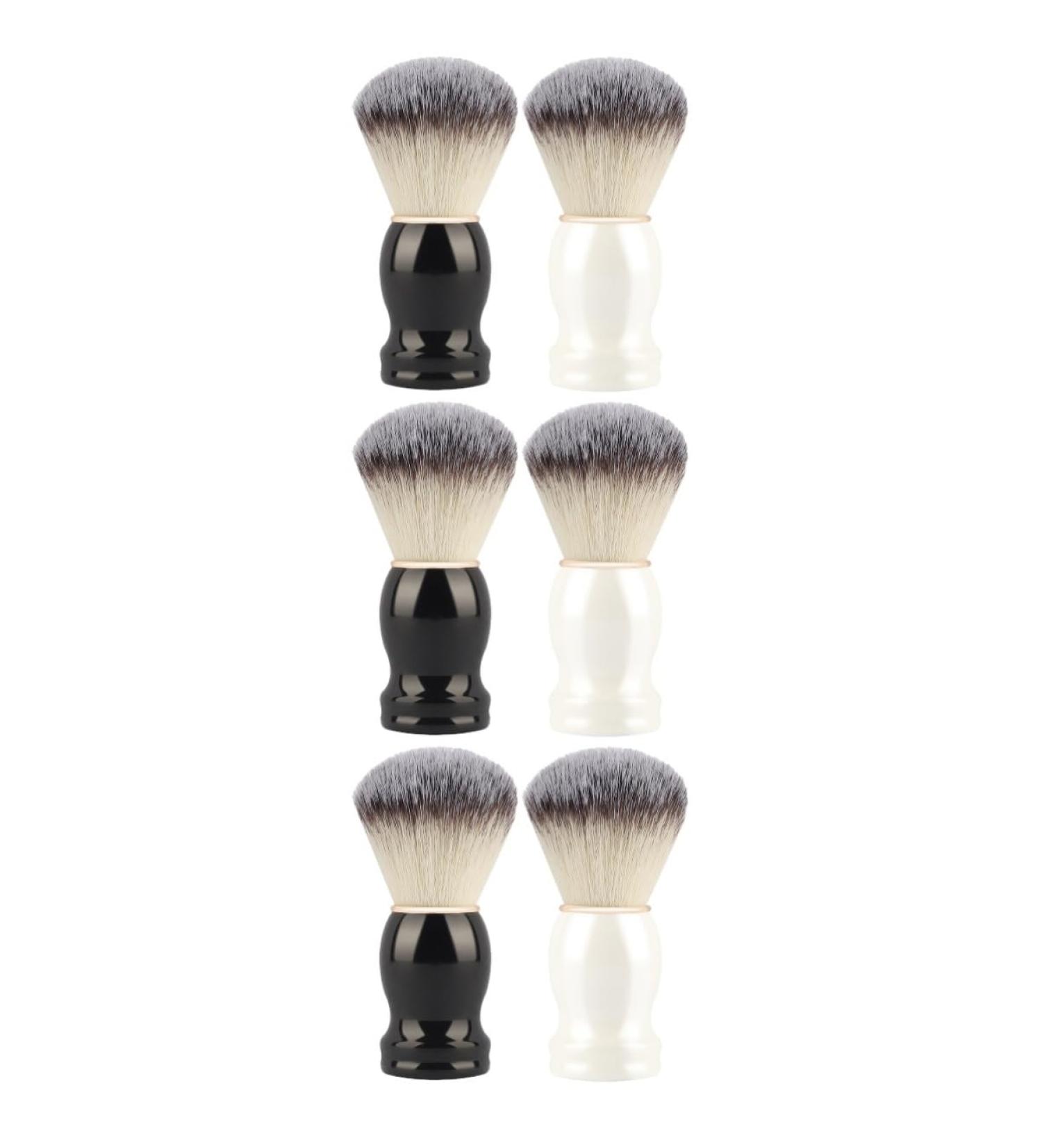 Minkissy 6 STK Manual Razor Brush Shaping Tools - Men's Shaving Brushes & Hairdressing Accessories with Wooden Handle | Premium Grooming Care - Buy Online on GoSupps.com