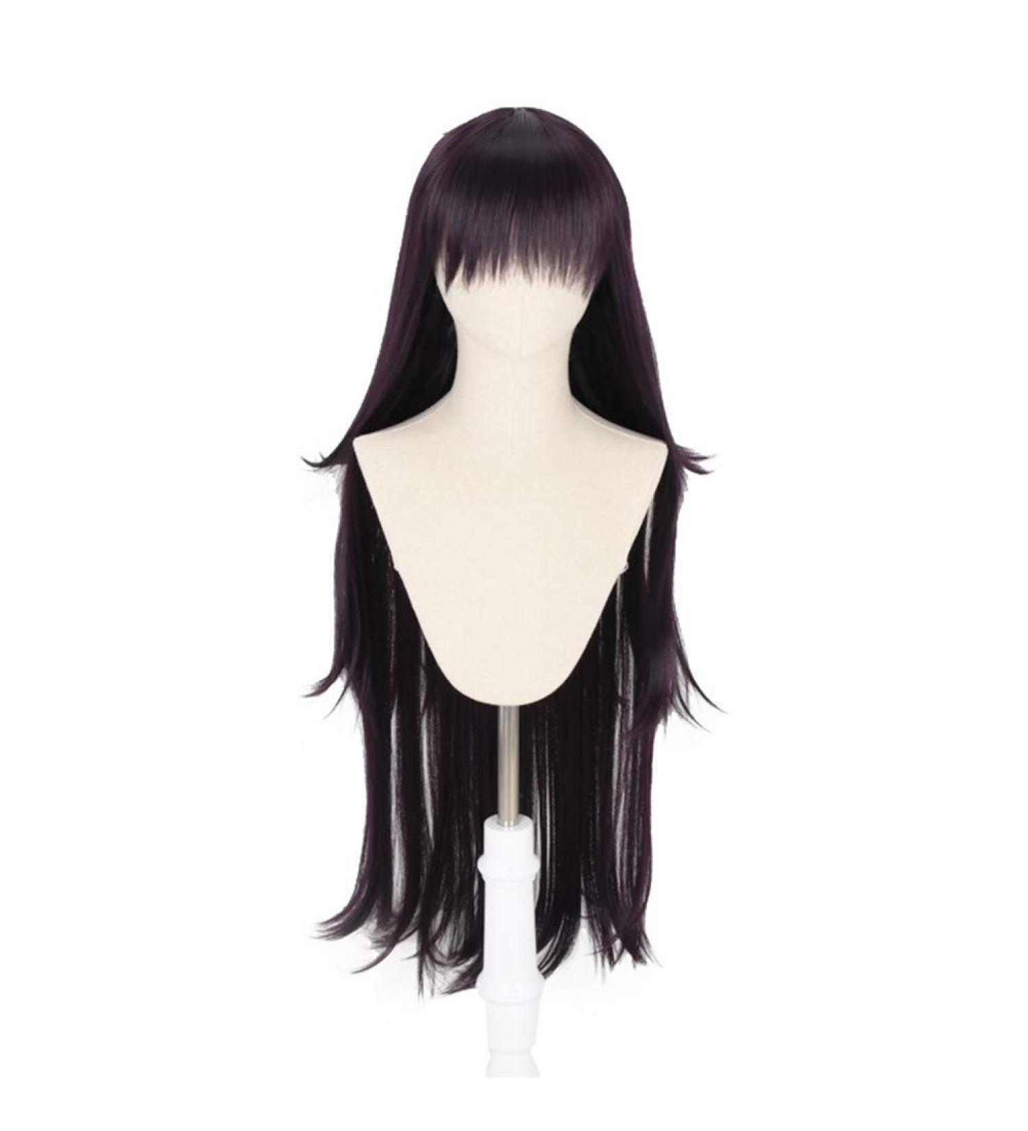 Shop Lz 100cm Black Purple Mikan Tsumiki Anime Cosplay Wig for Dangan-Ronpa | Women's Party Wig & Cap - Buy Online on GoSupps.com