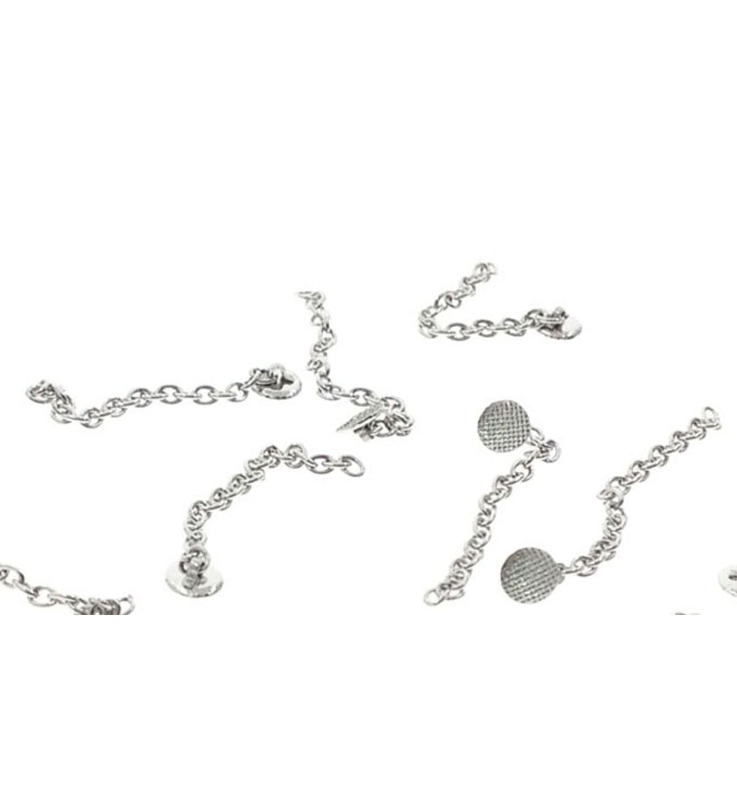 10 Pcs New Stainless Steel Traction Chain with Eyelet Button Chain Dental Orthodontics Materials