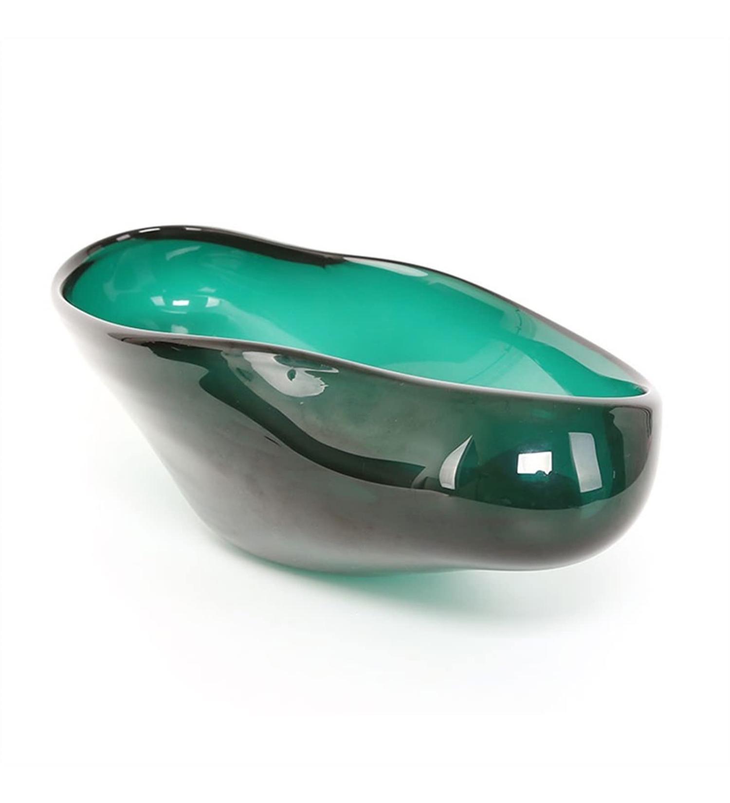 Fruit Bowl Salad Bowl Countertop Fruit Basket Art Fruit Plate Thickened Glass Snack Bowl Handmade Decorative Fruit Bowl Multi-Function Plate Fruit Bowl for Kitchen Counter (A) - Buy Online on GoSupps.com