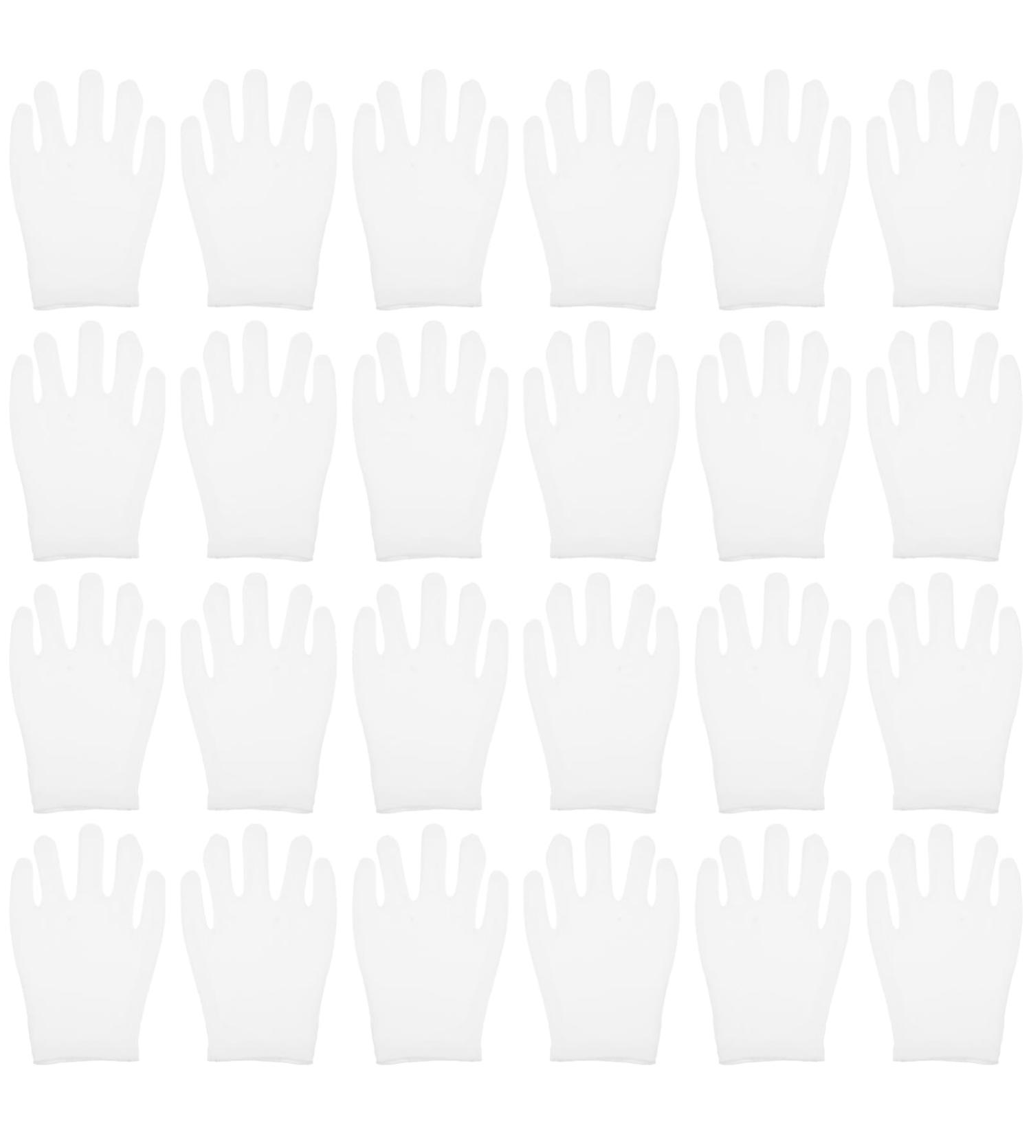 IWOWHERO 12 Pairs Washable Cotton Gloves Gloves Stretchable Lining Gloves Jewelry Inspection Gloves Jewelry Cotton Gloves Glove Liners Silver Inspection Thicken Miss Hand Cover White 21x11x7cm - Buy Online on GoSupps.com