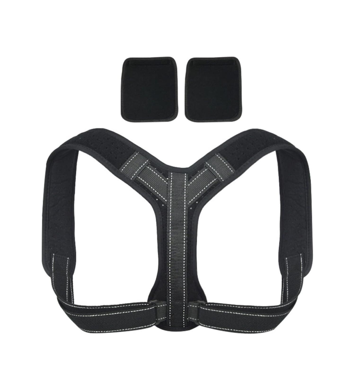 Buy Mobestech Adjustable Upper Brace Posture Corrector | Portable Belt Strap | Adjustable Support Harness | 24x17cm Black - International Shipping Available - Buy Online on GoSupps.com