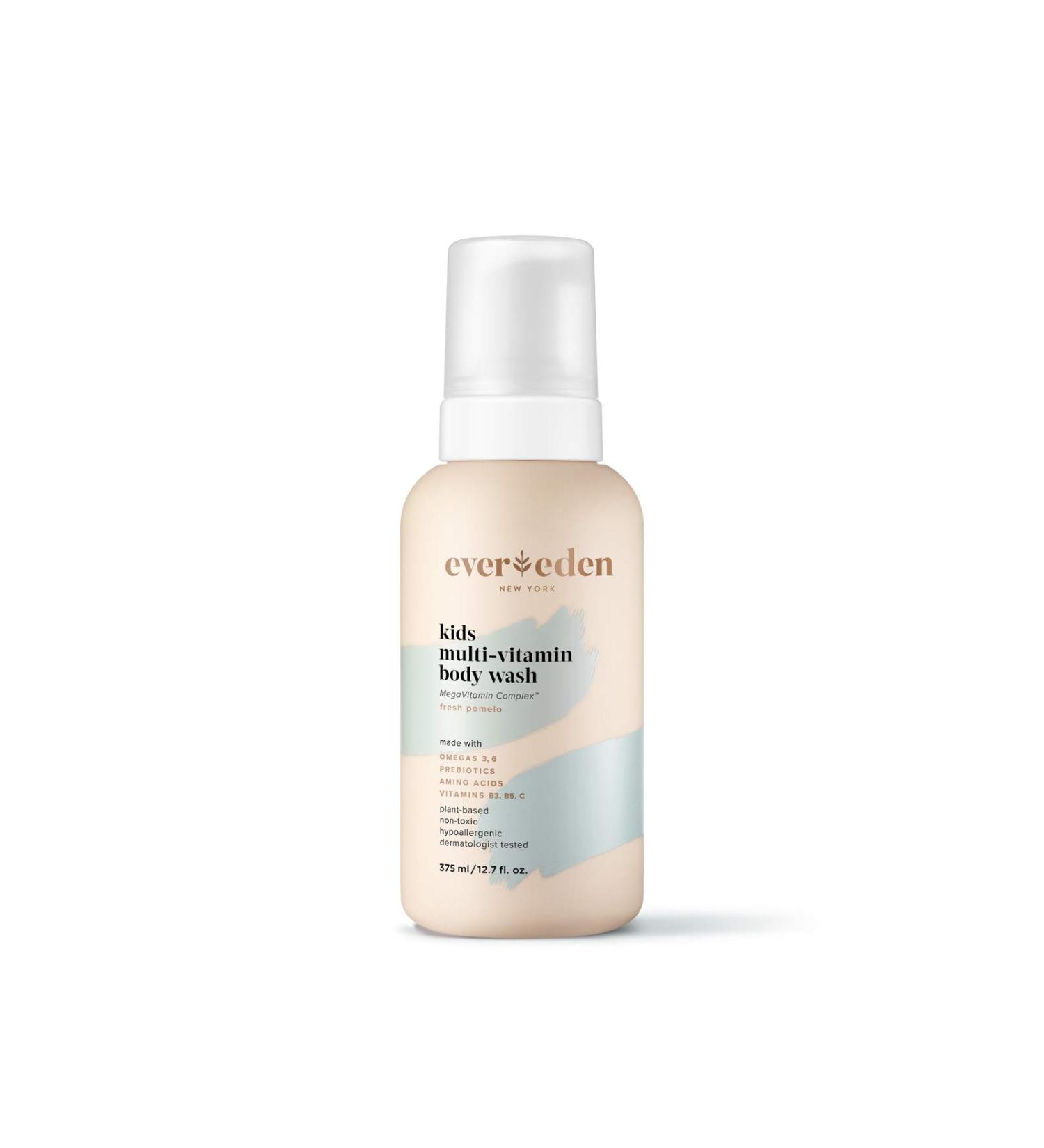 Evereden Kids Body Wash Fresh Pomelo 12.7 fl oz | Plant Based & Natural | Non-Toxic & Organic | Multi-Vitamin Skin Care - Buy Online on GoSupps.com