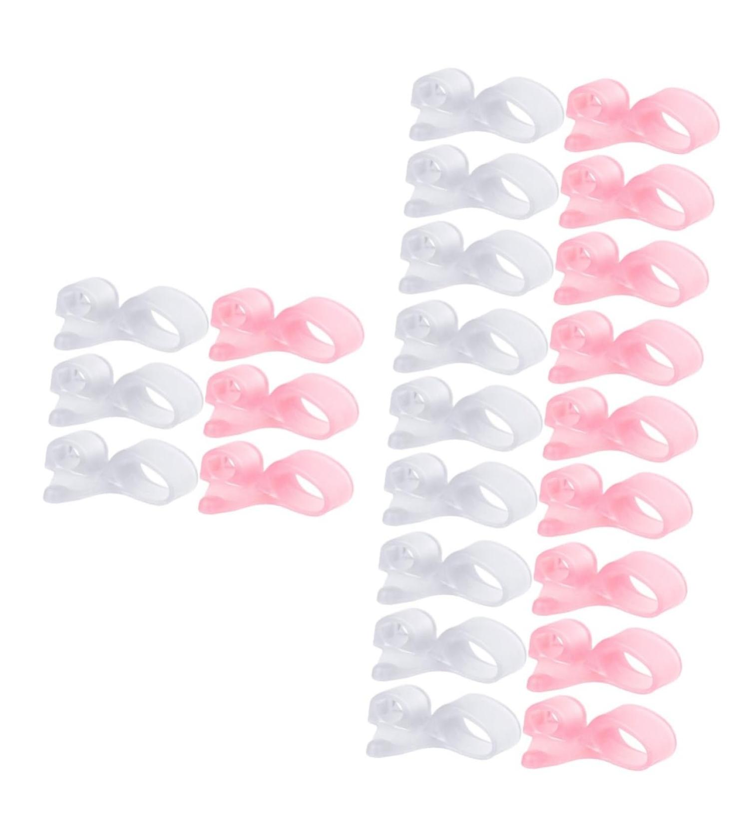 FRCOLOR 48 Pcs Double Hole Splitter & Bunion Correctors - Orthopedic Splint Pads for Adults | Correct Crooked Toes & Bunions | 5.6x2cm - Buy Online on GoSupps.com