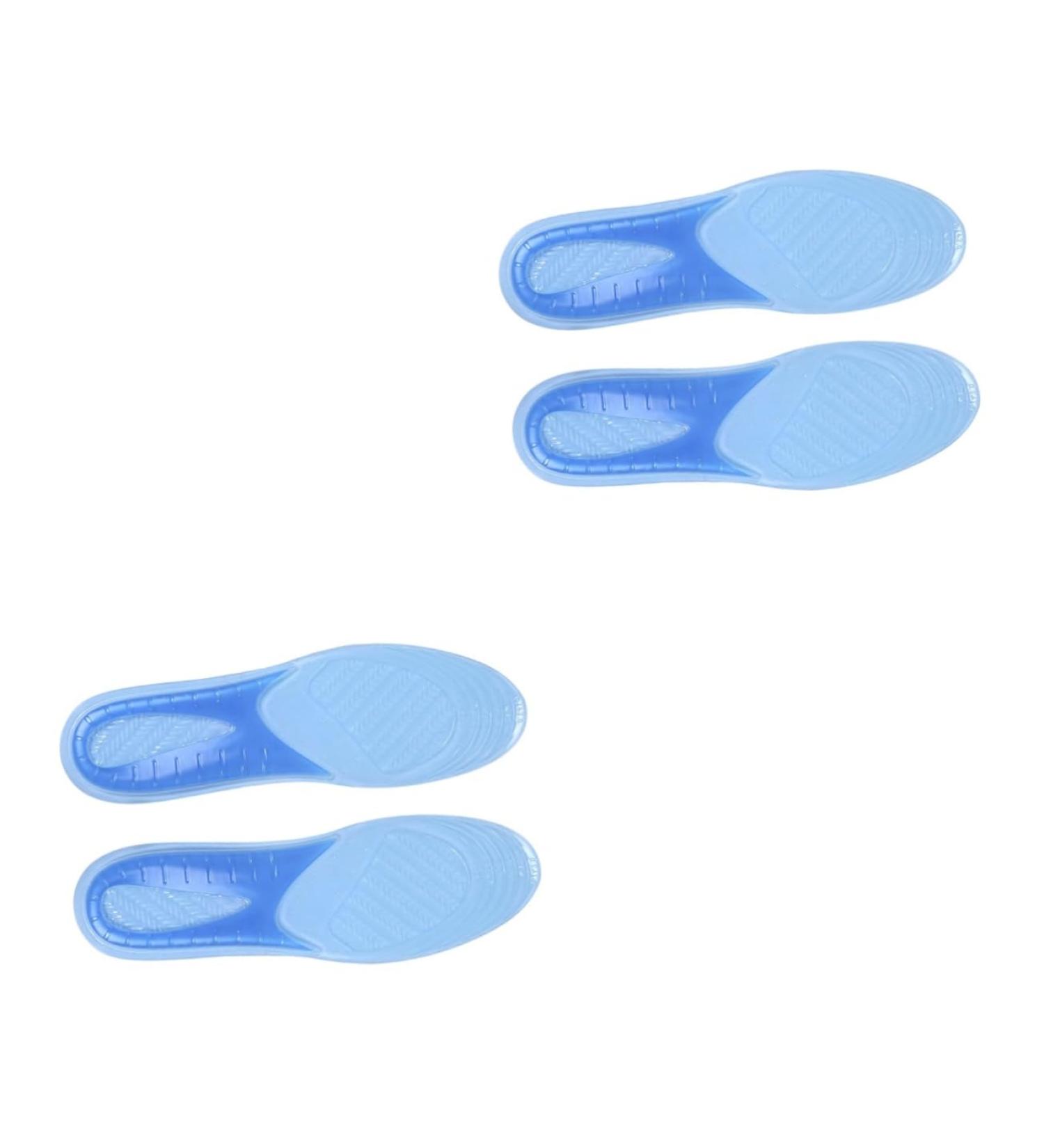NOLITOY 2 Pairs Gel Comfort Insoles for Hiking Basketball & Running - Soft Cushion Inserts for Men & Women - Plantar Support & Heel Relief - Buy Online on GoSupps.com