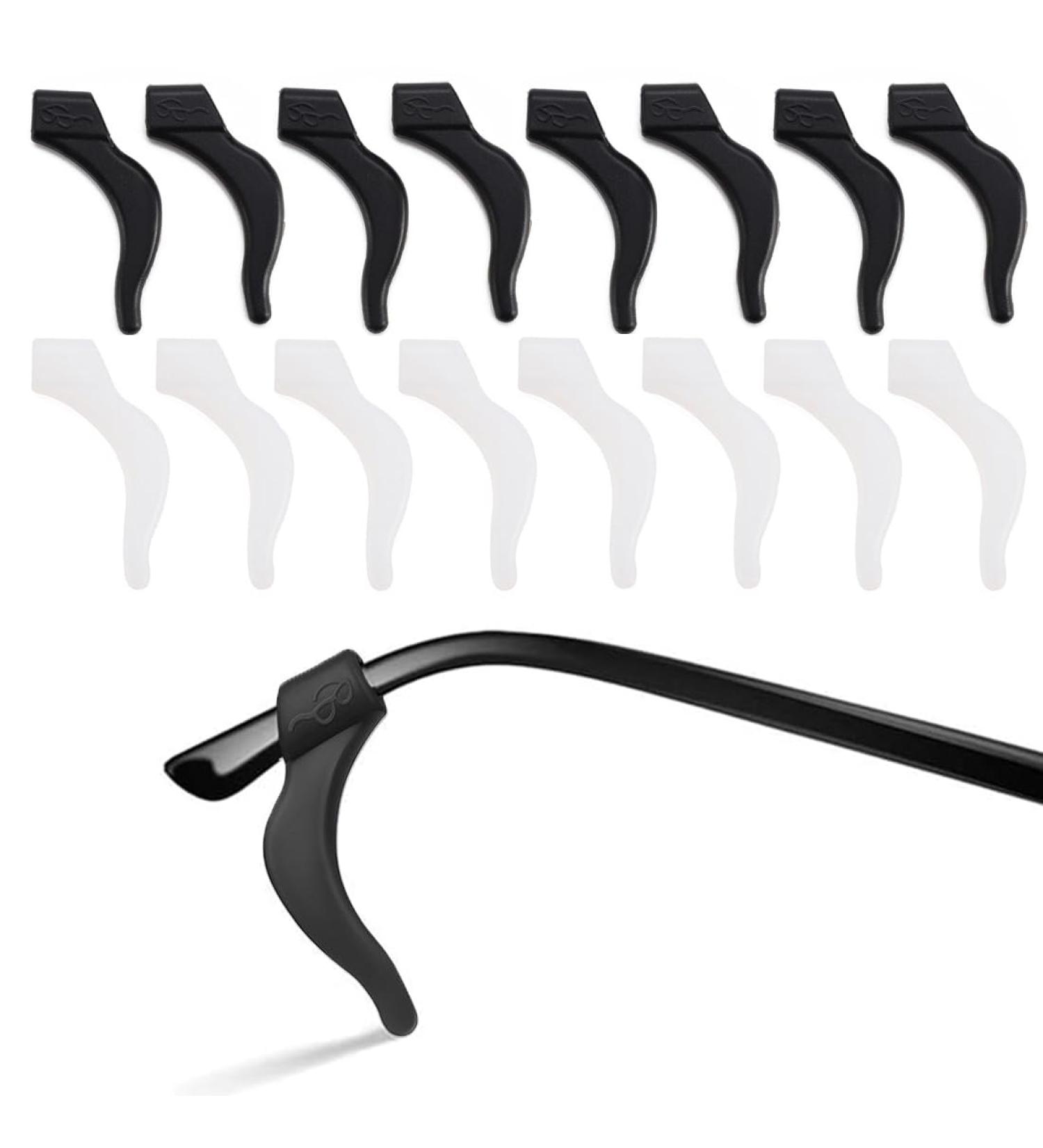 Eouiav 16-Piece Glasses Holder Set - 8 Pairs Anti-Slip Silicone Eared Hooks for Perfect Glasses & Sunglasses Support - Buy Online on GoSupps.com