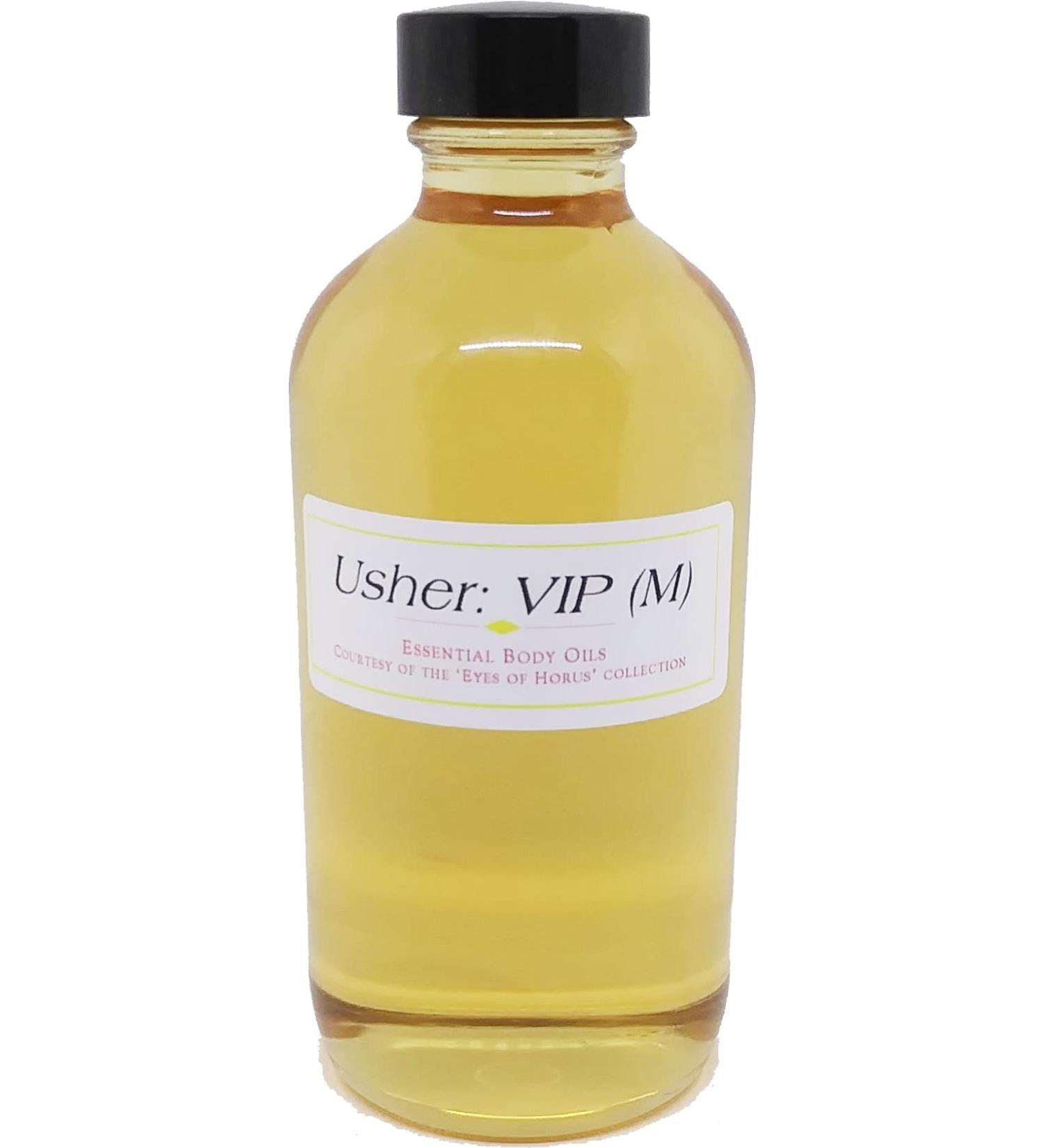 VIP: Usher - Type For Men Scented Body Oil Fragrance Regular Cap - Gold - 8 oz. - ID#25273 8 Fl Oz (Pack of 1)