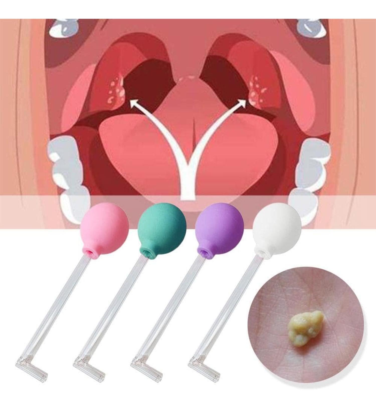 Tonsil Stone Remover Tool - Manual Style Mouth Cleaning Care Kit - 4pcs - Buy Online on GoSupps.com
