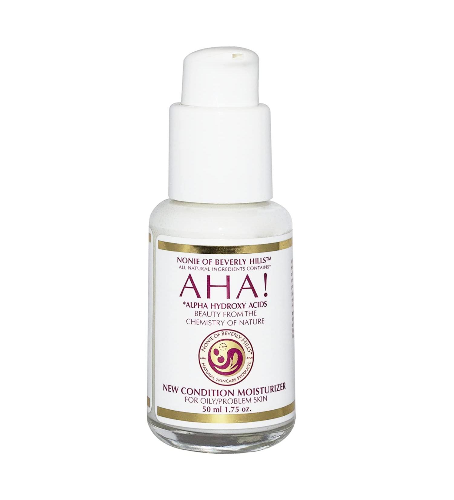 Natural Moisturizer for Oily Skin | Alpha Hydroxy Acids Tea Tree & Lavender Oil - Nonie of Beverly Hills 1.75oz - Buy Online on GoSupps.com