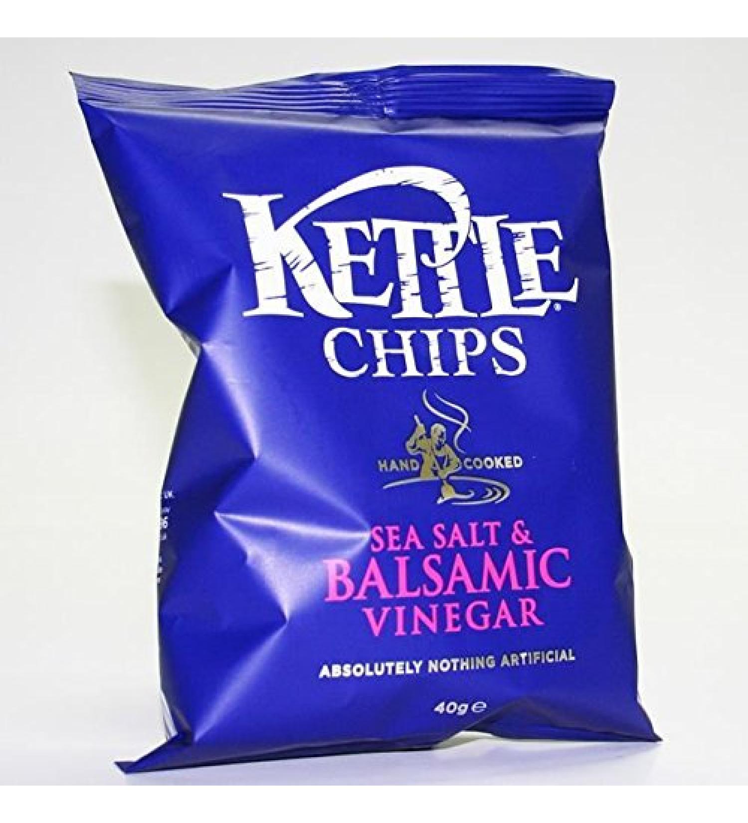 Kettle Chips KETTLE Chips Sea Salt & Balsamic Vinegar Pack of 18 pieces 40g