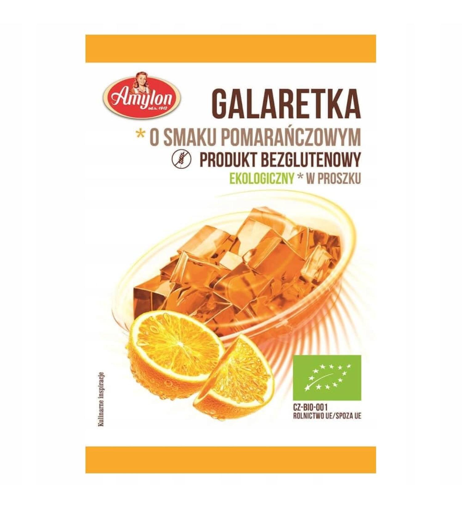 Orange flavored jelly BIO 40 g AMYLON - Buy Online on GoSupps.com