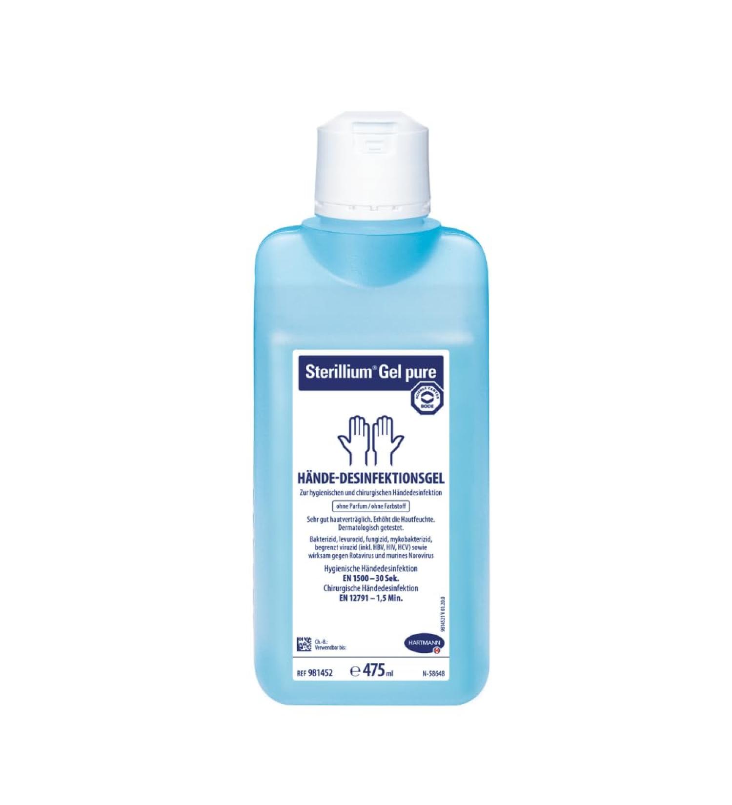 Sterillium Gel pure hand disinfectant gel | Value pack: 20 x 475 ml