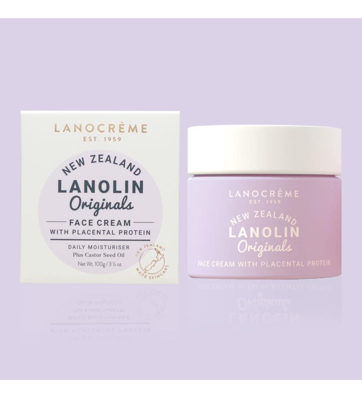 Lanocreme New Zealand Lanolin Face Cream with Placental Protein 100g ( Pack of 3) - Buy Online on GoSupps.com