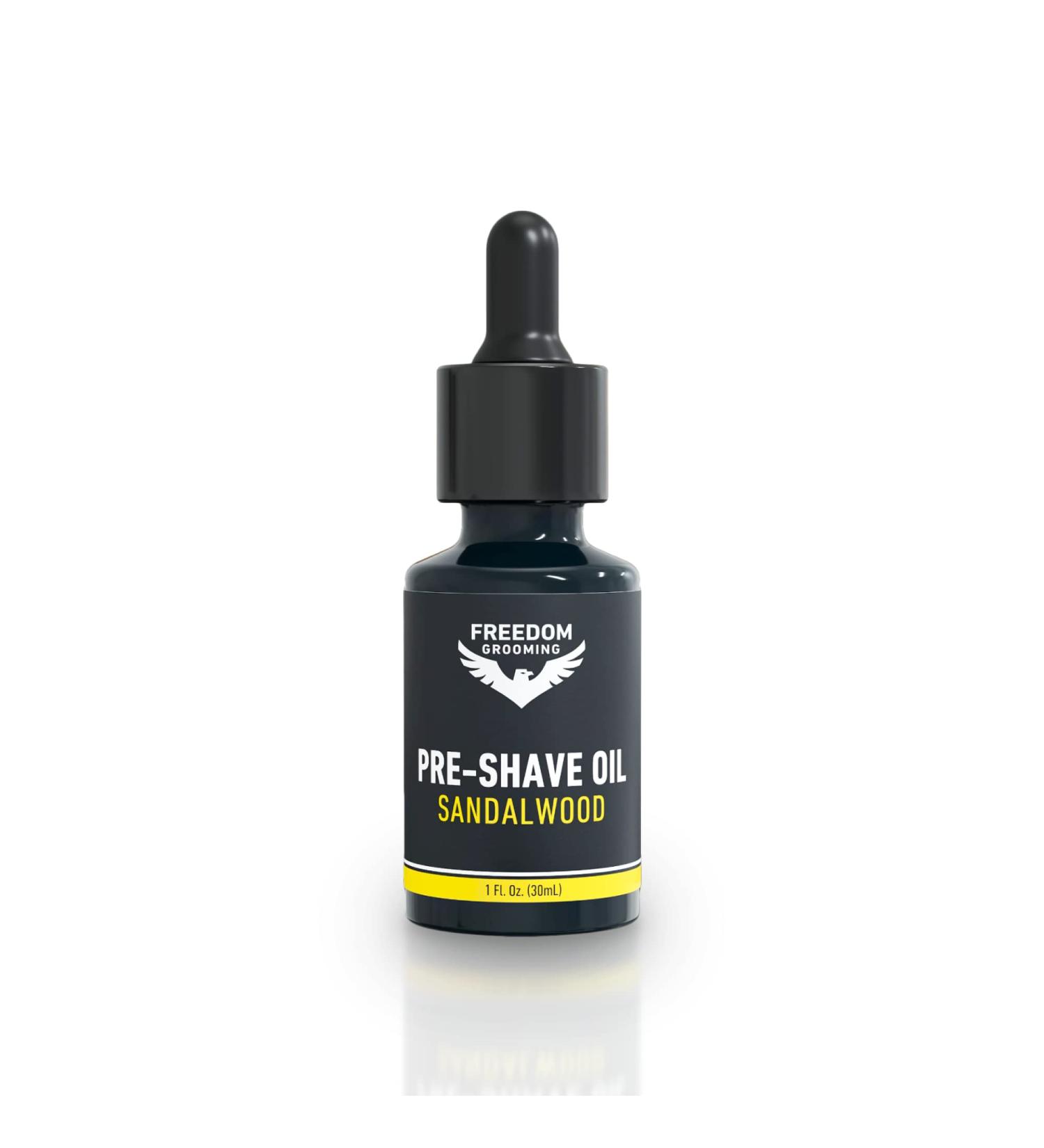 FREEDOM GROOMING Freebird Sandalwood Shaving Oil for Men - Hydrating, Softening, and Protecting Skin from Bumps and Irritation - Buy Online on GoSupps.com