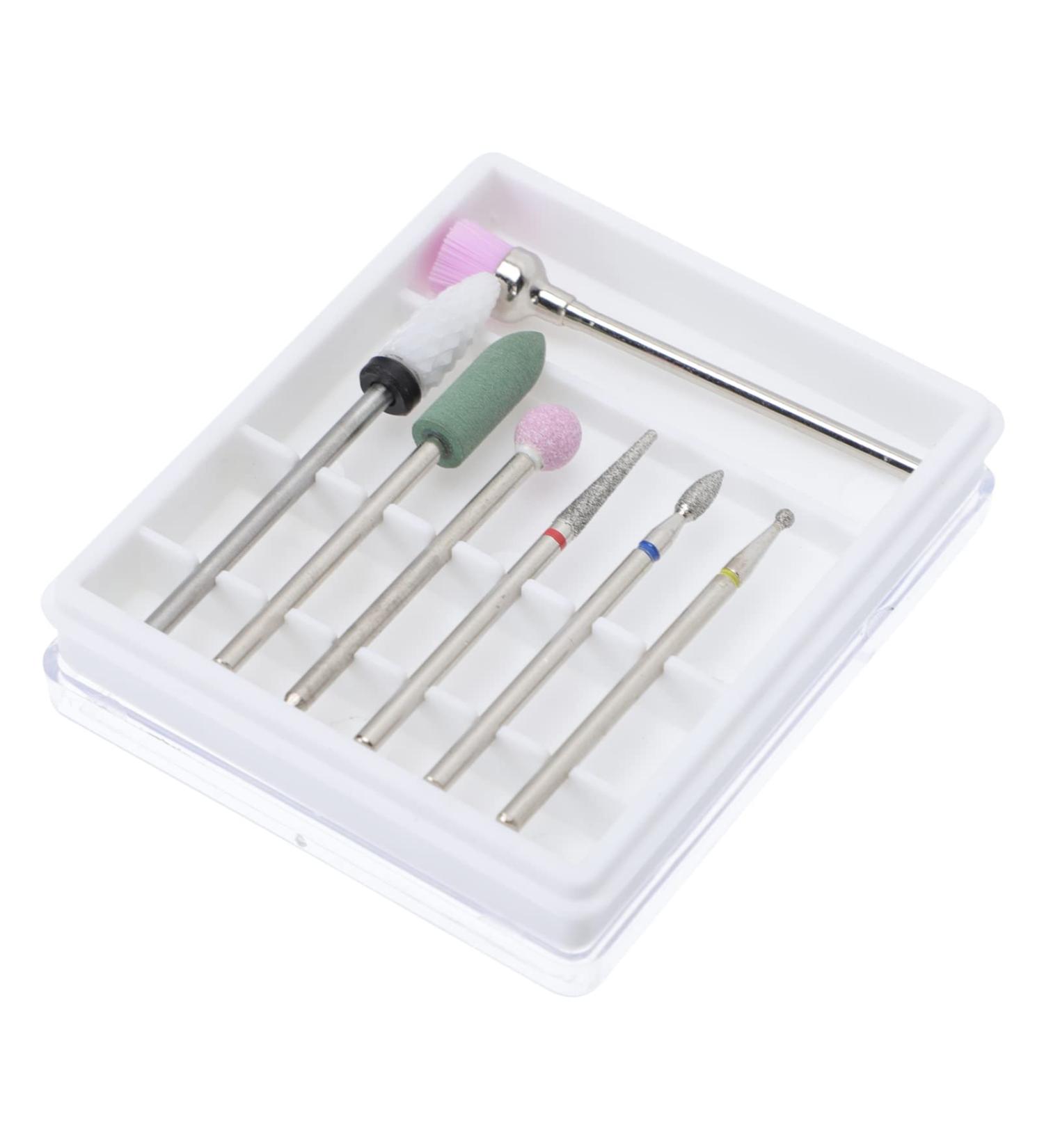 Lurrose Electric Nail File Electric Nail File Nail Drill Bits Bits Electric Manicure Head for Home Salon Manicure Pedicure Polishing Art Tool Ceramics Tools Nail Accessories - Buy Online on GoSupps.com