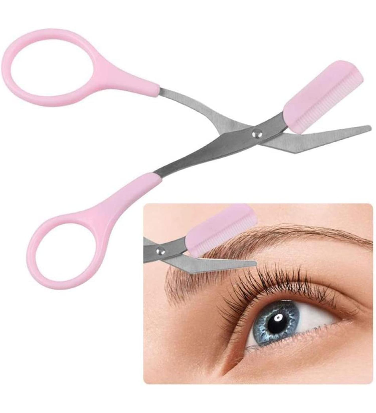 Buy 1 Pack Stainless Steel Eyebrow Shaping Scissors & Comb | Hair Remover Beauty Tool | Makeup & Hair Care Essentials | International Shipping Available - Buy Online on GoSupps.com
