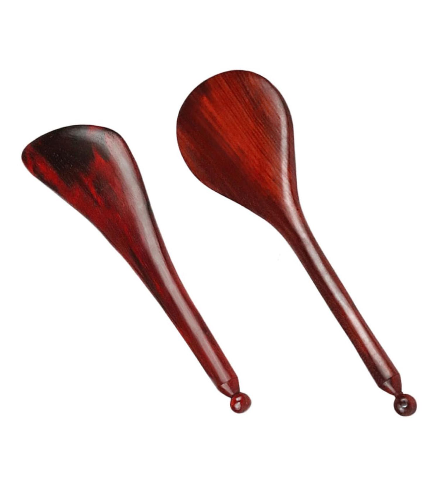 2pcs Wooden Scraping Tablets - Facial Massage Boards & Wood Massage Tools for Home Spa Therapy - Best Scraping Massage Sticks & Squeegees - Buy Online on GoSupps.com