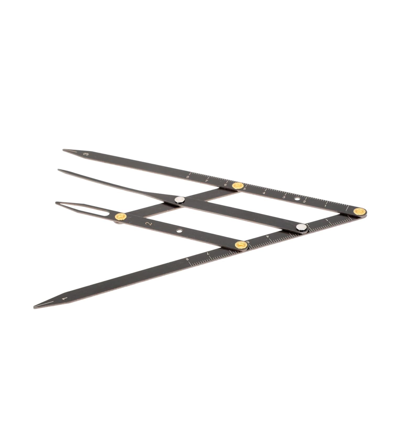 Beavorty 5 pcs Second Steel Measure Stencils Gadgets Measuring Positioning Tools Ratio Stainless Sliding 25x5x0.6cmx5pcs Blackx5pcs - Buy Online on GoSupps.com