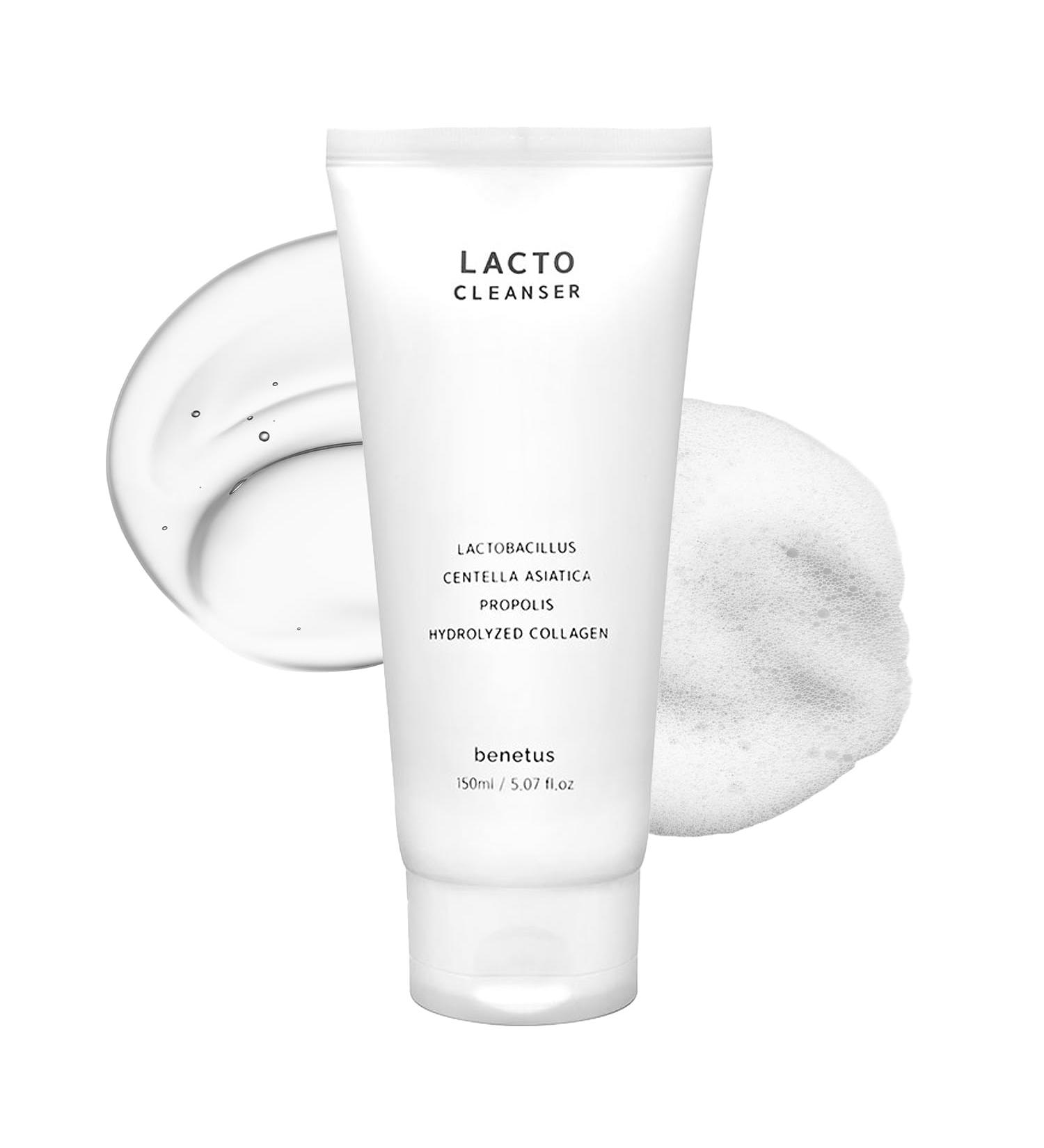BENETUS Lacto Cleanser Facial Cleanser Face Wash Moisture Balance for Sensitive Skin Korean Skincare 150ml - Buy Online on GoSupps.com