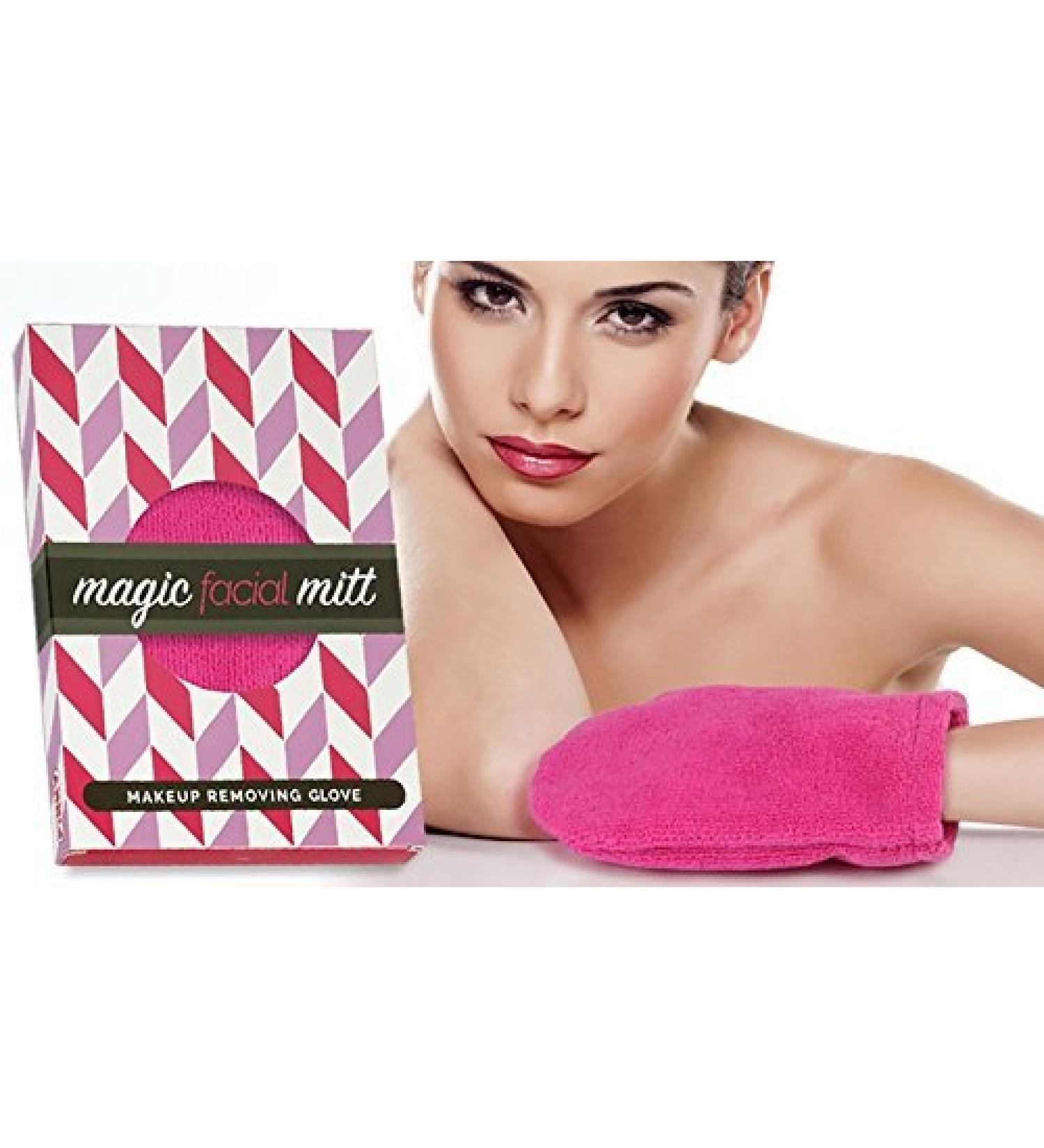 The Magic Facial Mitt - Unique Micro Fibre Technology - Gets rid of all your cleansing products and make up wipes remove your make up in a safe chemical free and environmentally friendly way.